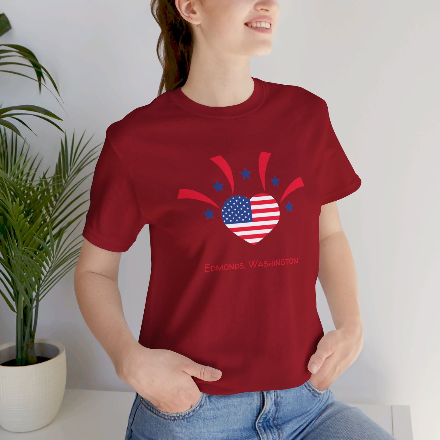 Edmonds USA Heart T-shirt