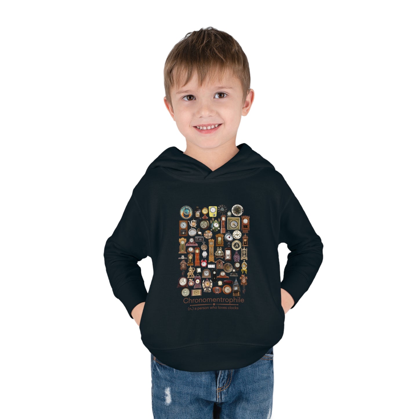 Chronomentrophile - lover of clocks Toddler Pullover Fleece Hoodie