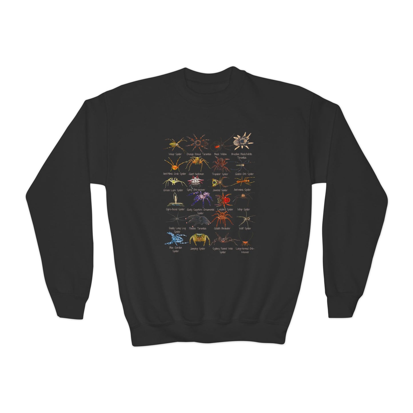 Stupendous Spiders Youth Crewneck Sweatshirt