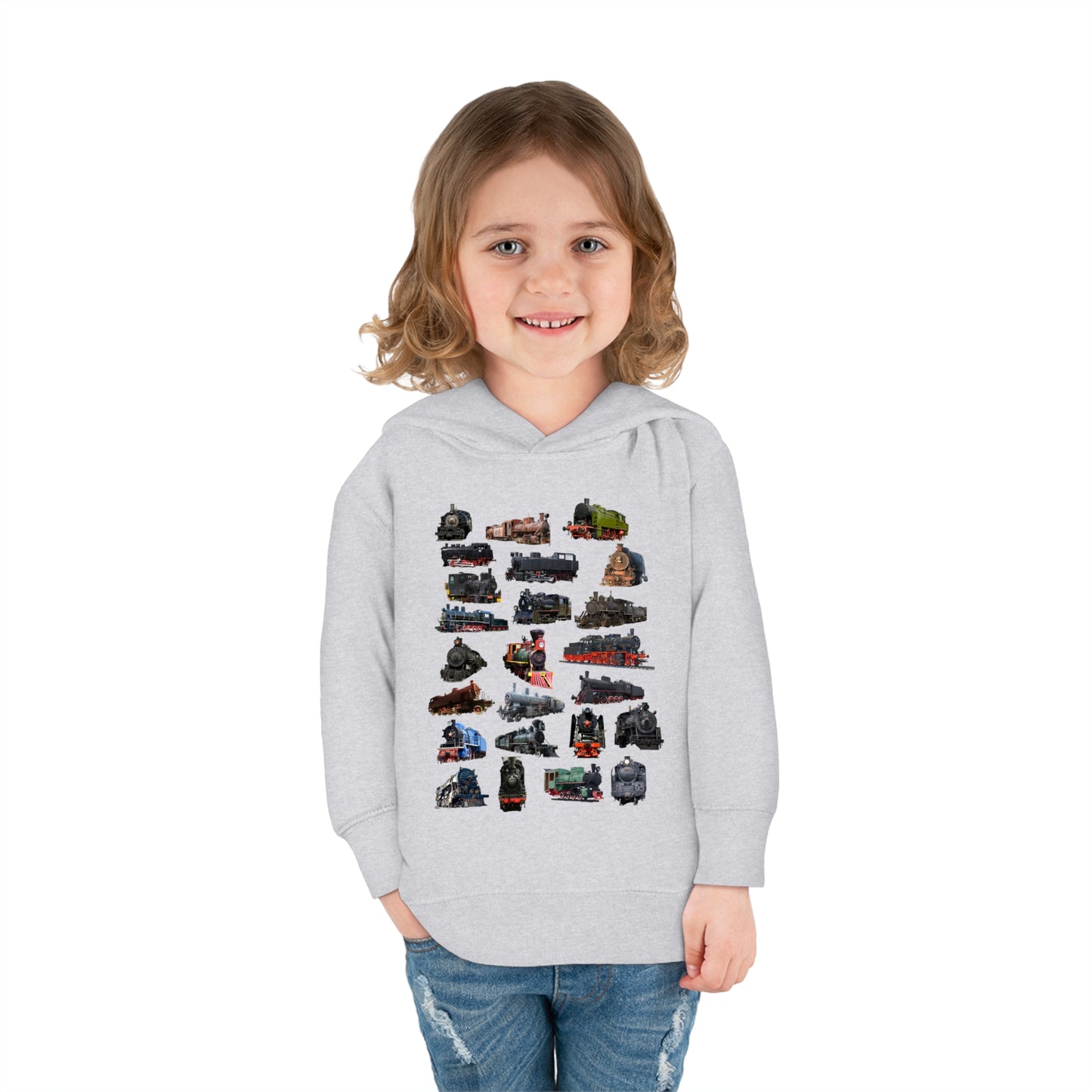 Locomotive Steam Engines Toddler Pullover Fleece Hoodie