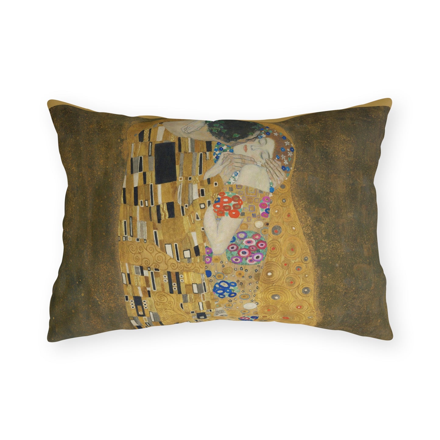 Klimt Kiss Outdoor Pillows