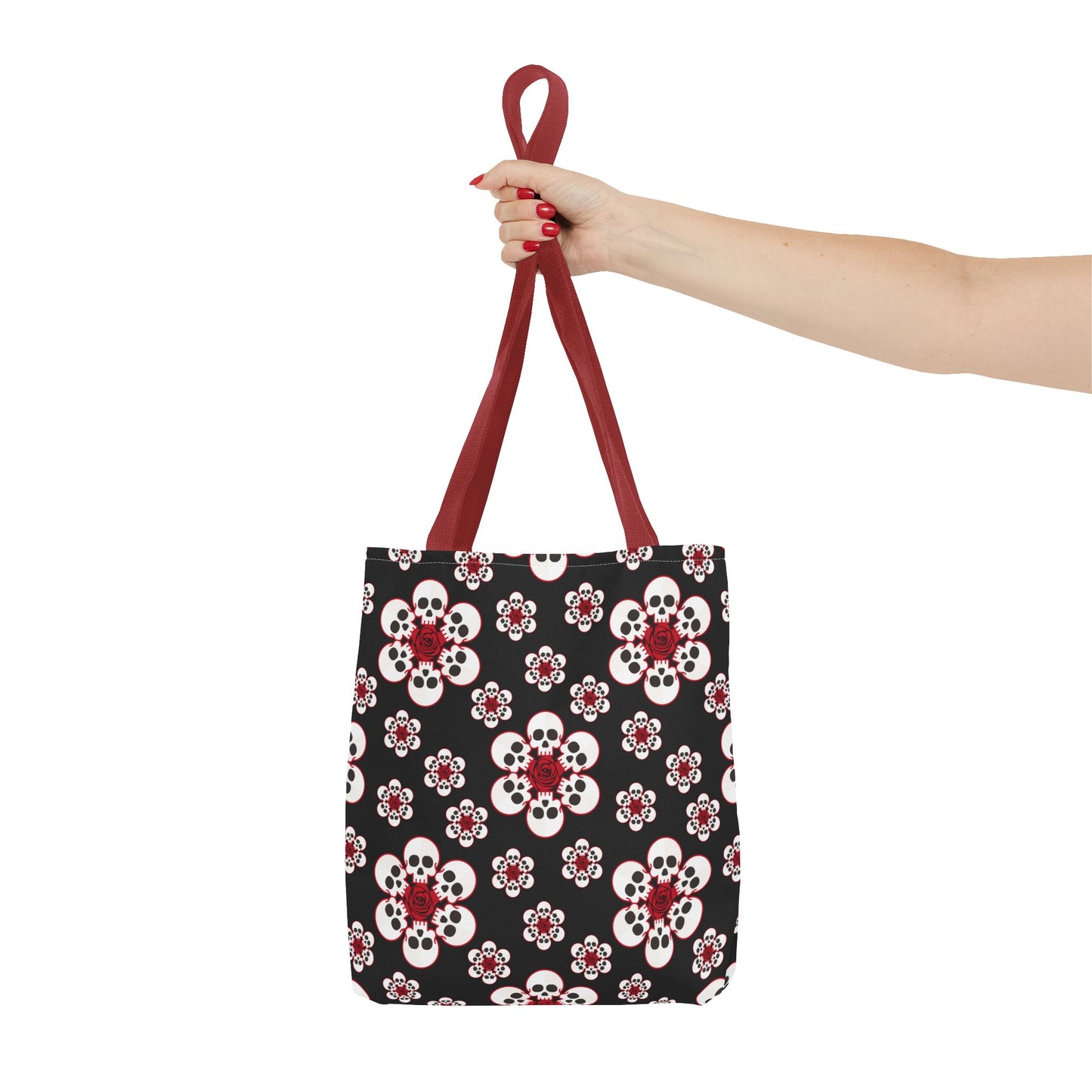 Skull Flower Tote Bag