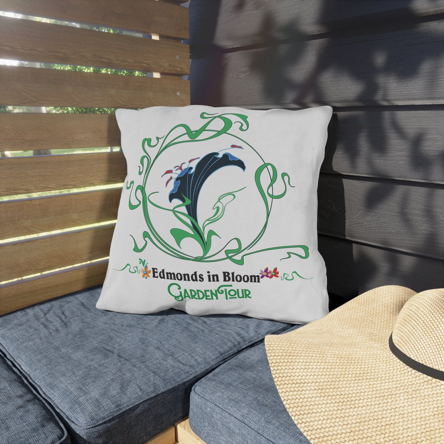 Edmonds in Bloom Garden Tour Outdoor Pillows (Flower)