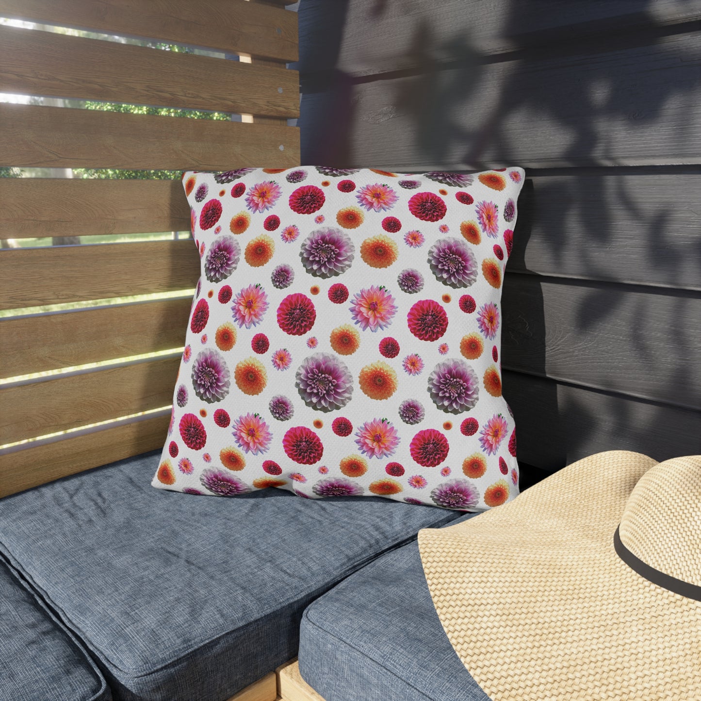 Dahlia Mix Outdoor Pillows