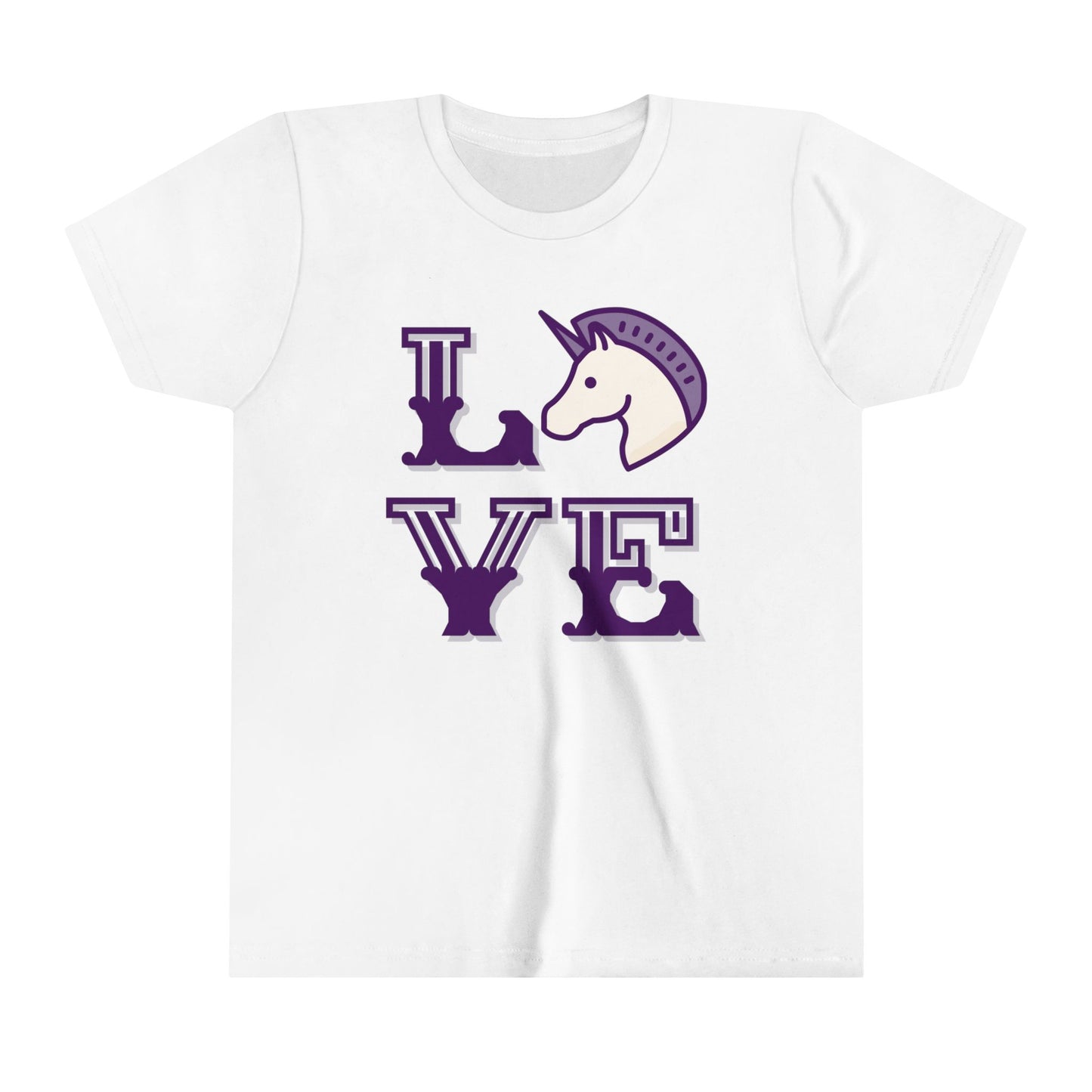 Unicorn LOVE Youth Short Sleeve Tee