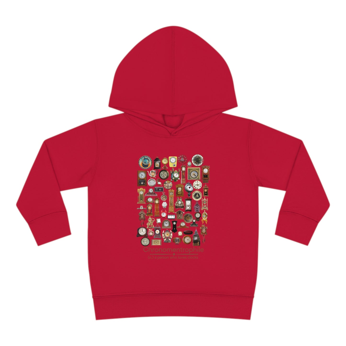 Chronomentrophile - lover of clocks Toddler Pullover Fleece Hoodie