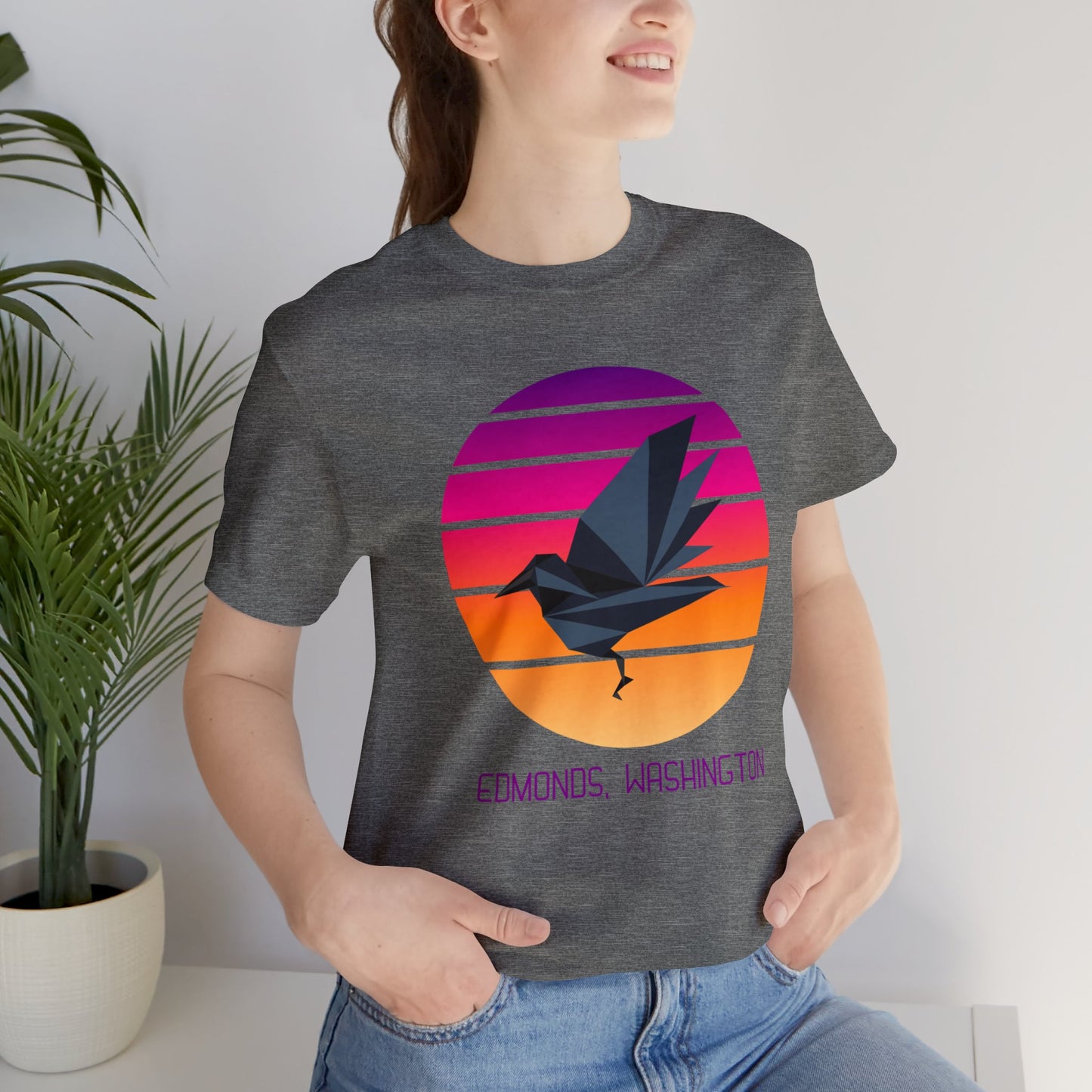 Sunset Crow Edmonds T-Shirt