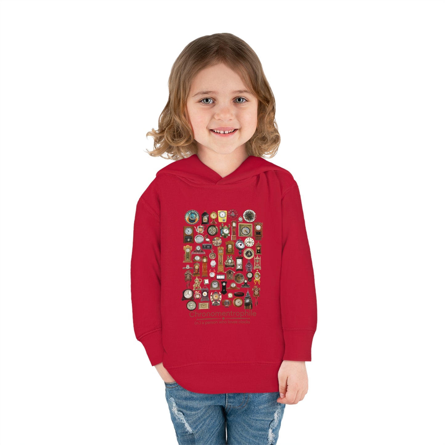 Chronomentrophile - lover of clocks Toddler Pullover Fleece Hoodie