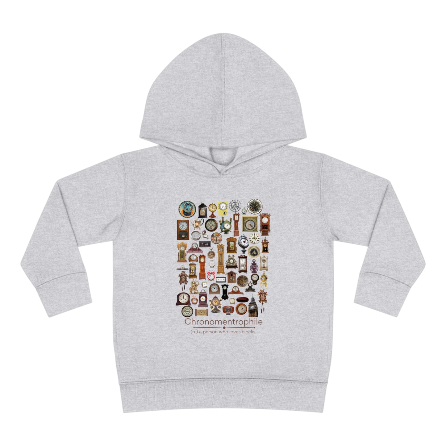 Chronomentrophile - lover of clocks Toddler Pullover Fleece Hoodie