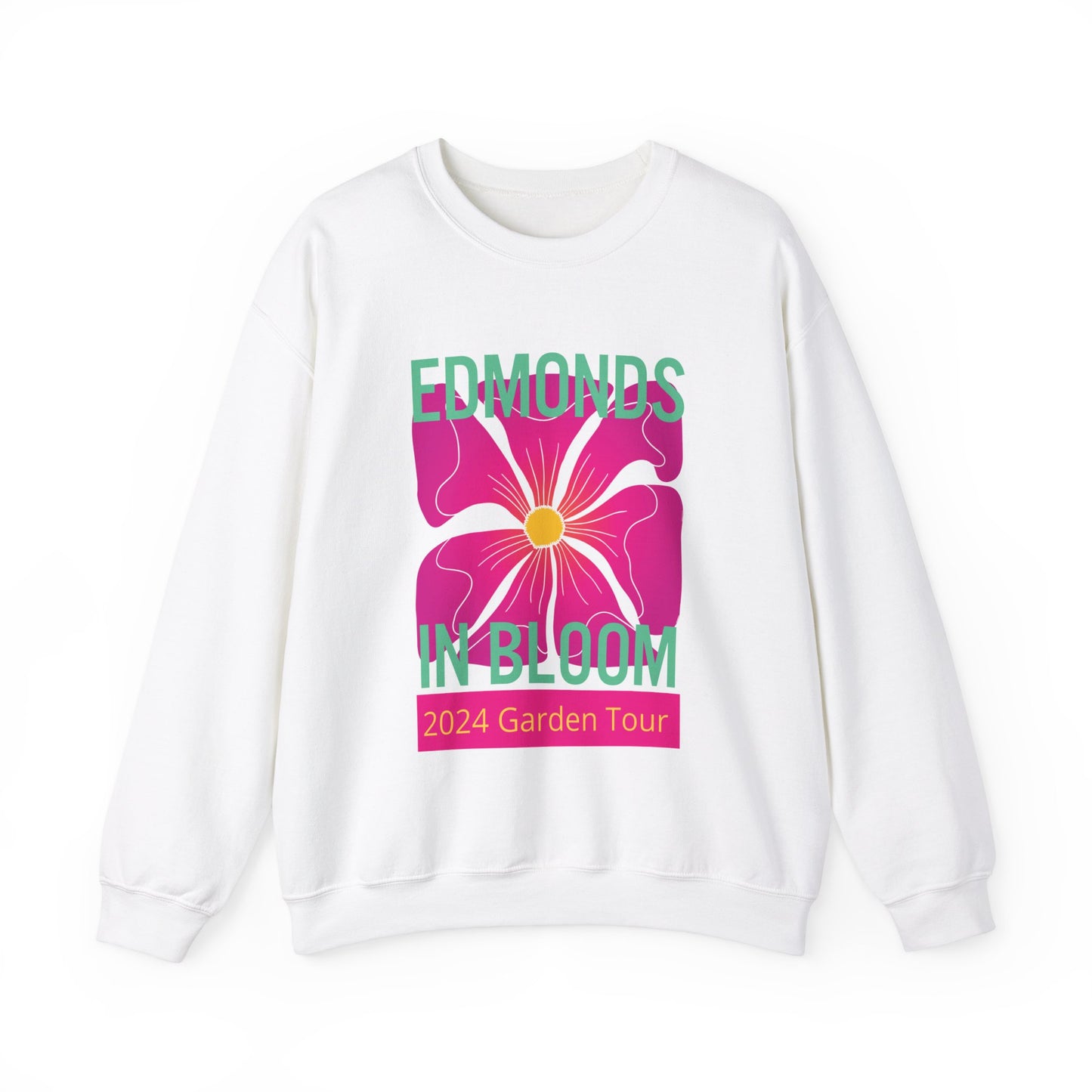 Edmonds in Bloom 2024 Garden Tour Unisex Heavy Blend™ Crewneck Sweatshirt