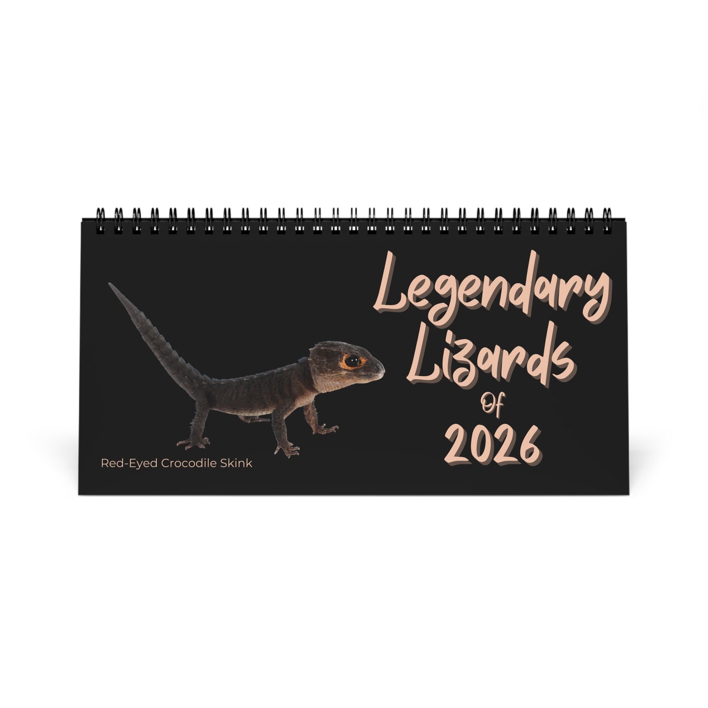Legendary Lizards of 2026 Desktop Calendar