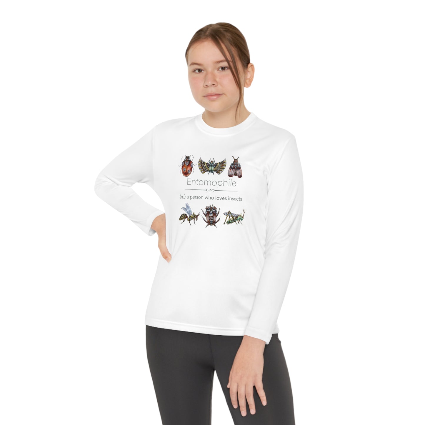 Entomophile II - Lover of Insects and Bugs Youth Long Sleeve Competitor Tee