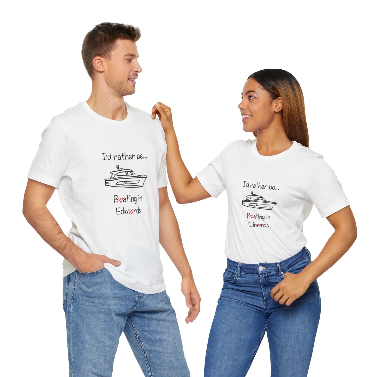 I'd rather be boating in Edmonds T-shirt