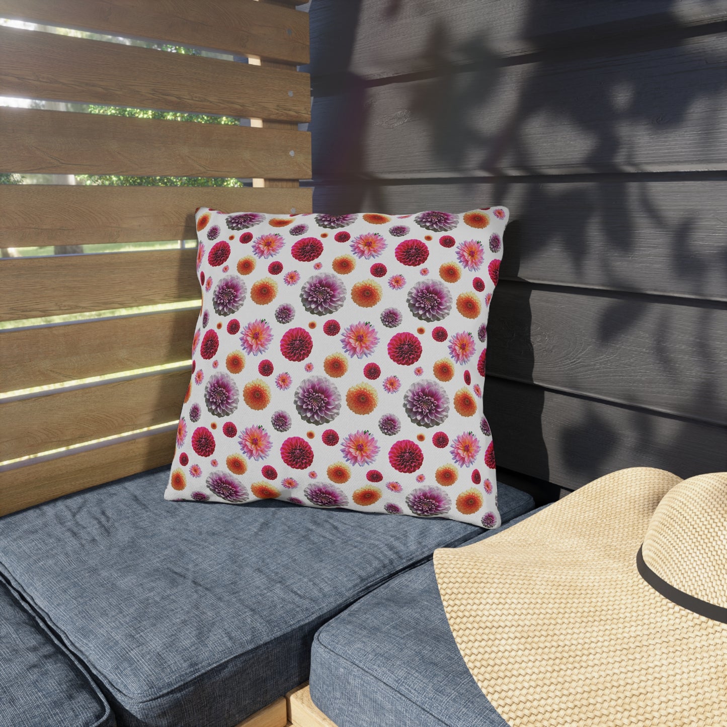 Dahlia Mix Outdoor Pillows
