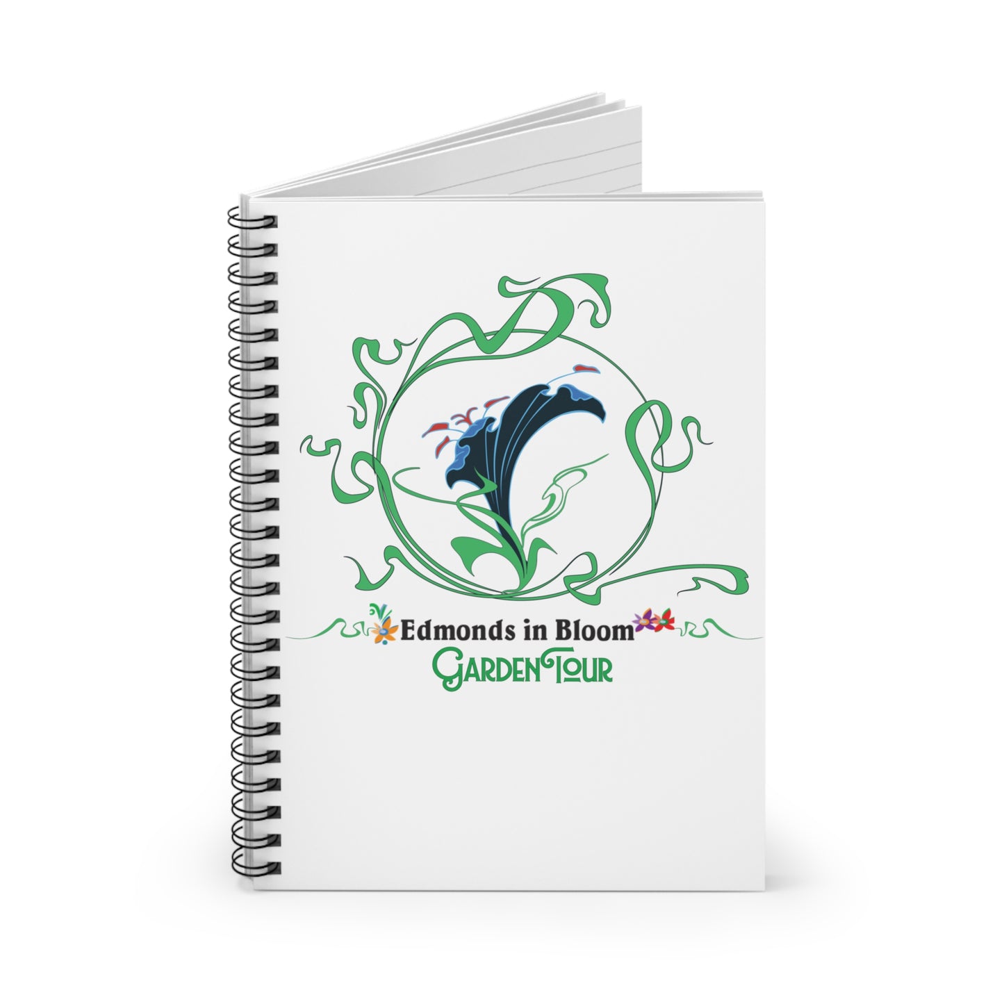 Edmonds in Bloom Garden Tour Spiral Notebook - Ruled Line