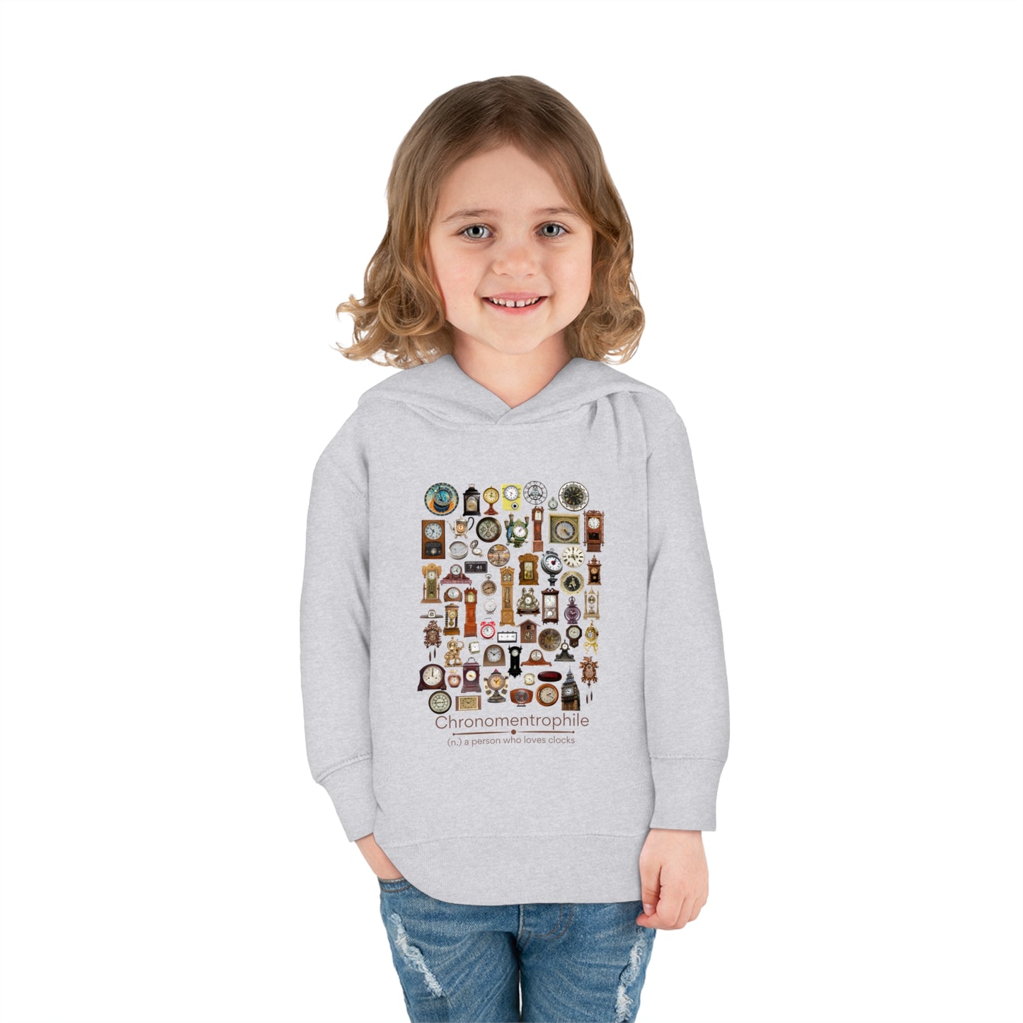 Chronomentrophile - lover of clocks Toddler Pullover Fleece Hoodie