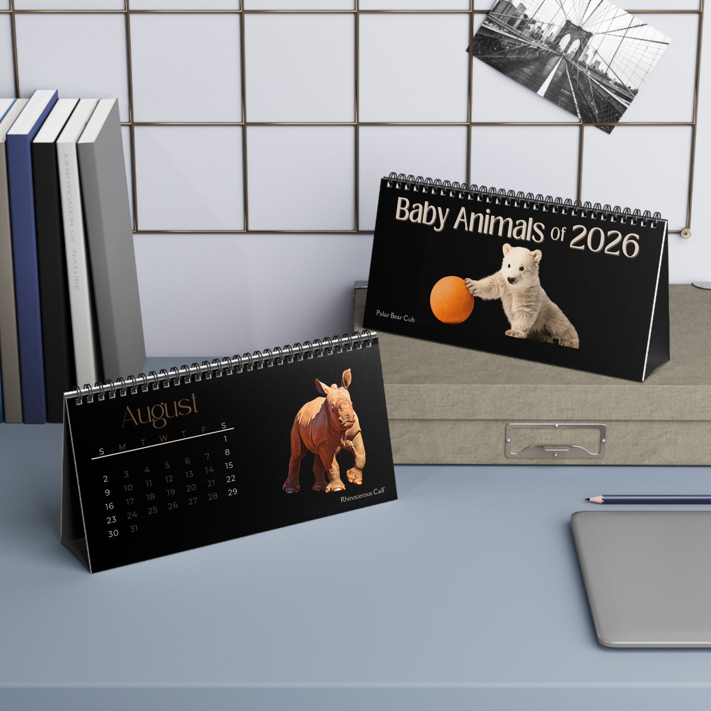 Baby Animals of 2026 Desktop Calendar