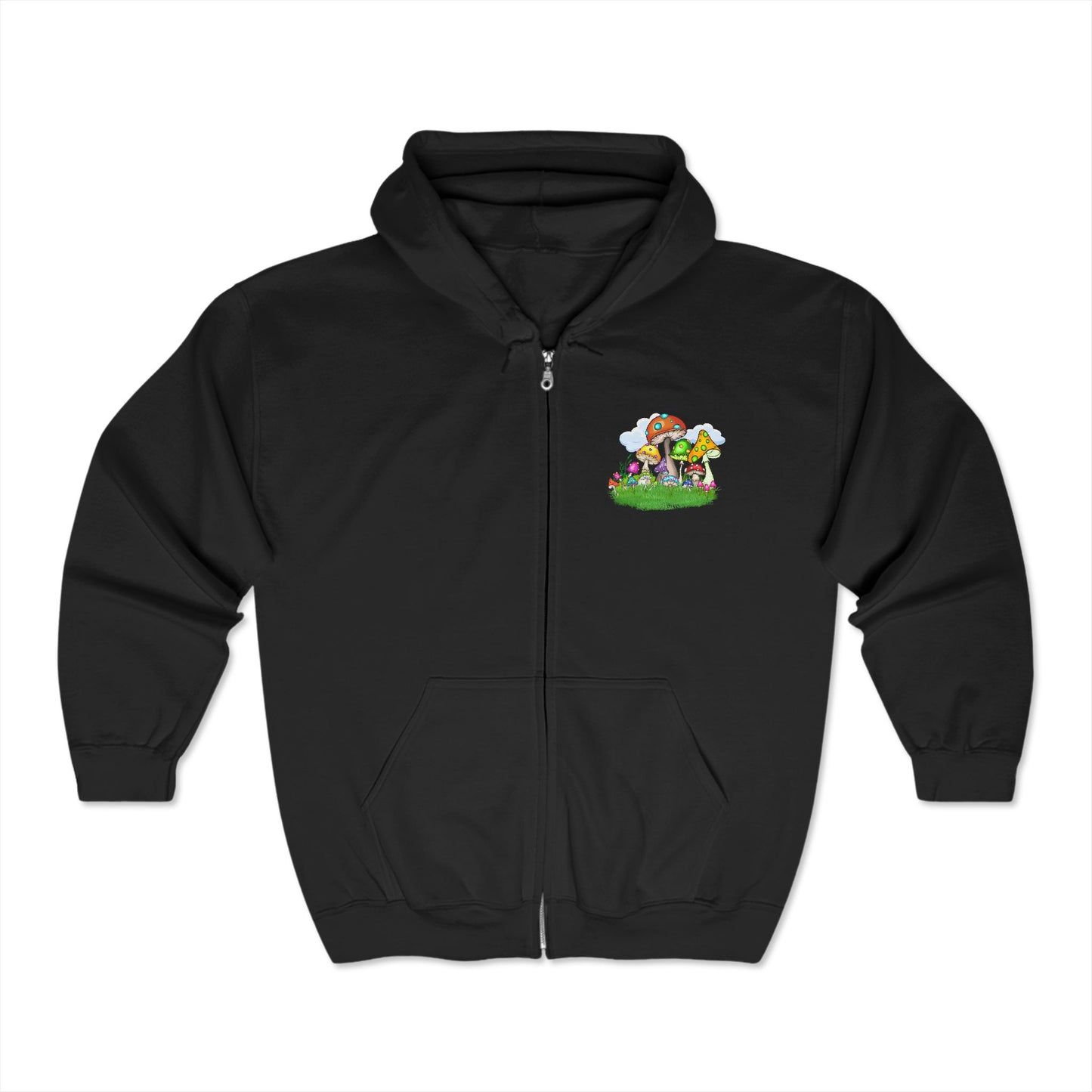 Mycophile Mushroom Lover Full Zip Hoodie