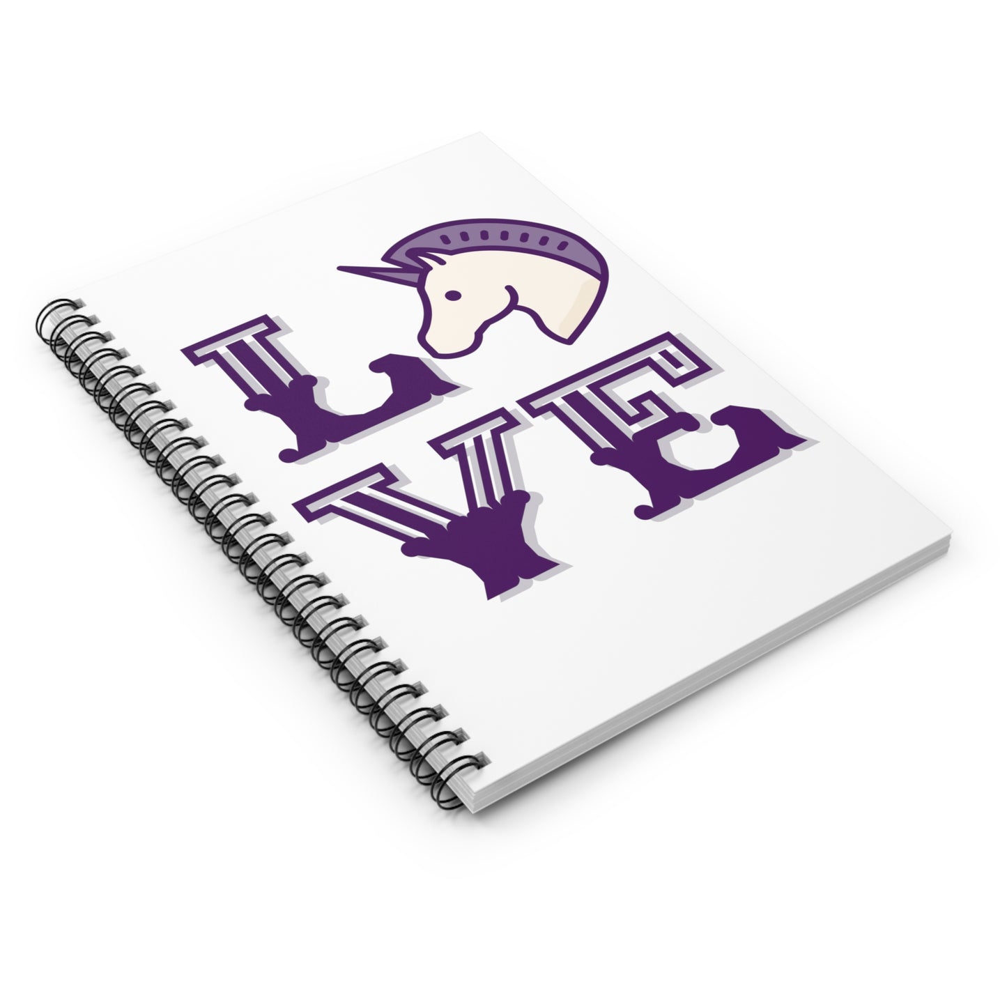 Unicorn LOVE Spiral Notebook - Ruled Line