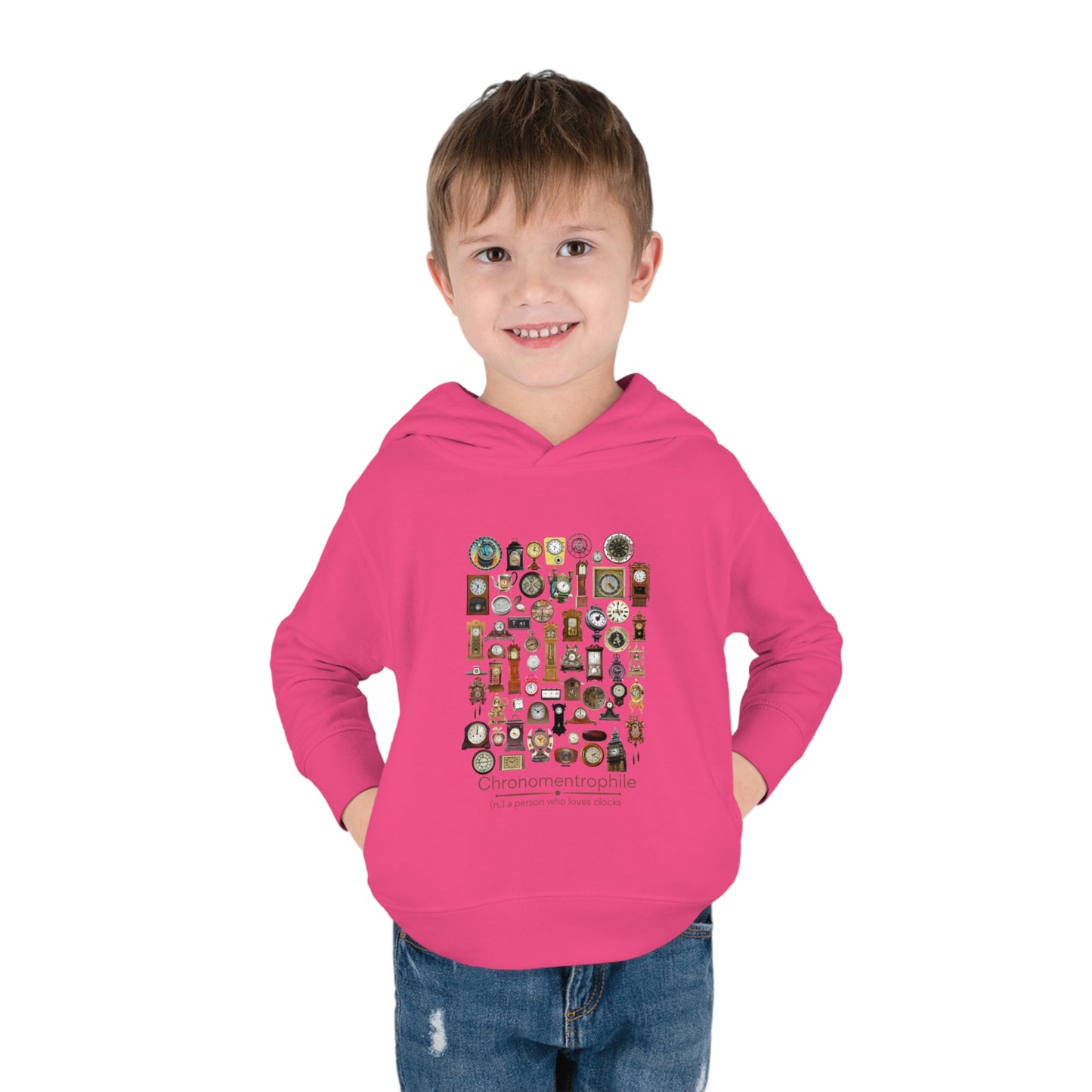 Chronomentrophile - lover of clocks Toddler Pullover Fleece Hoodie