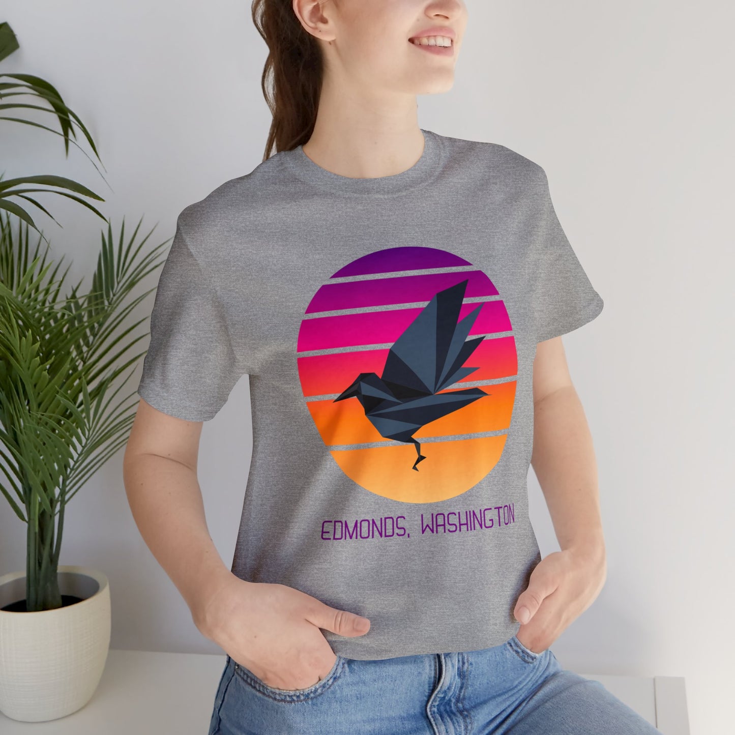 Sunset Crow Edmonds T-Shirt