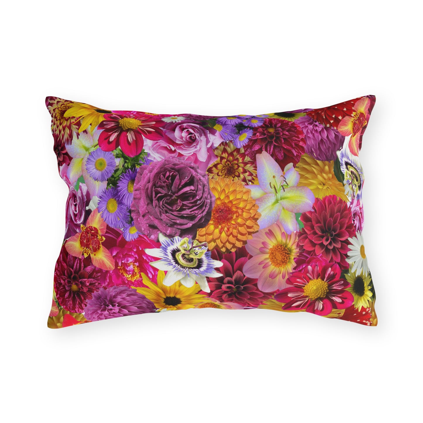 Peace-Full Flowers Outdoor Pillows