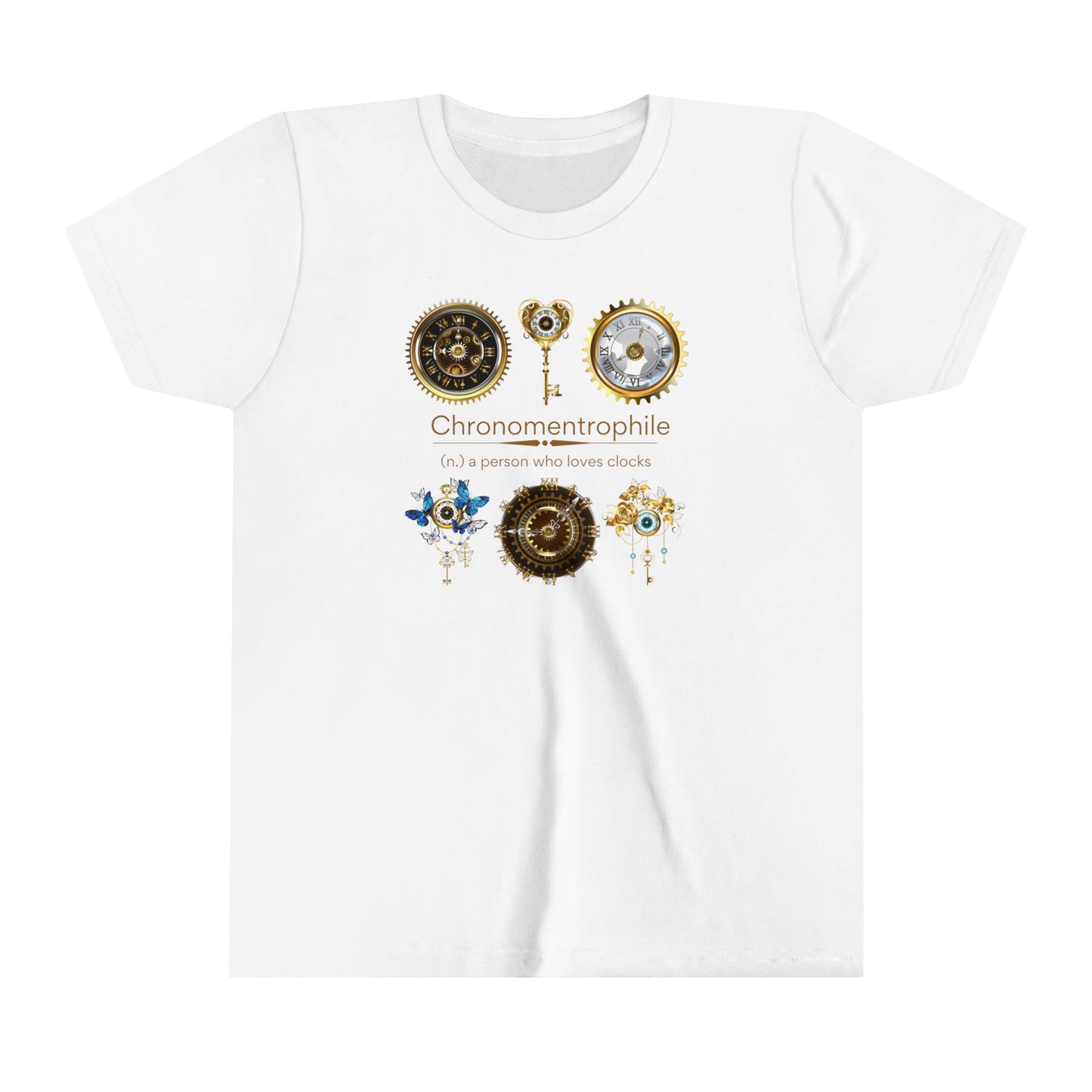 Chronomentrophile - Clock Lover Youth Short Sleeve Tee