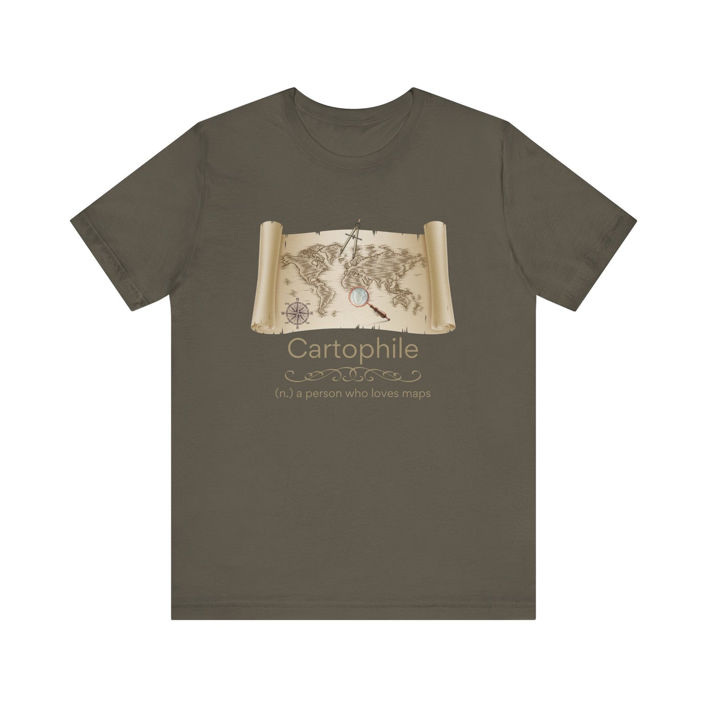 Cartophile - map lover T-shirt