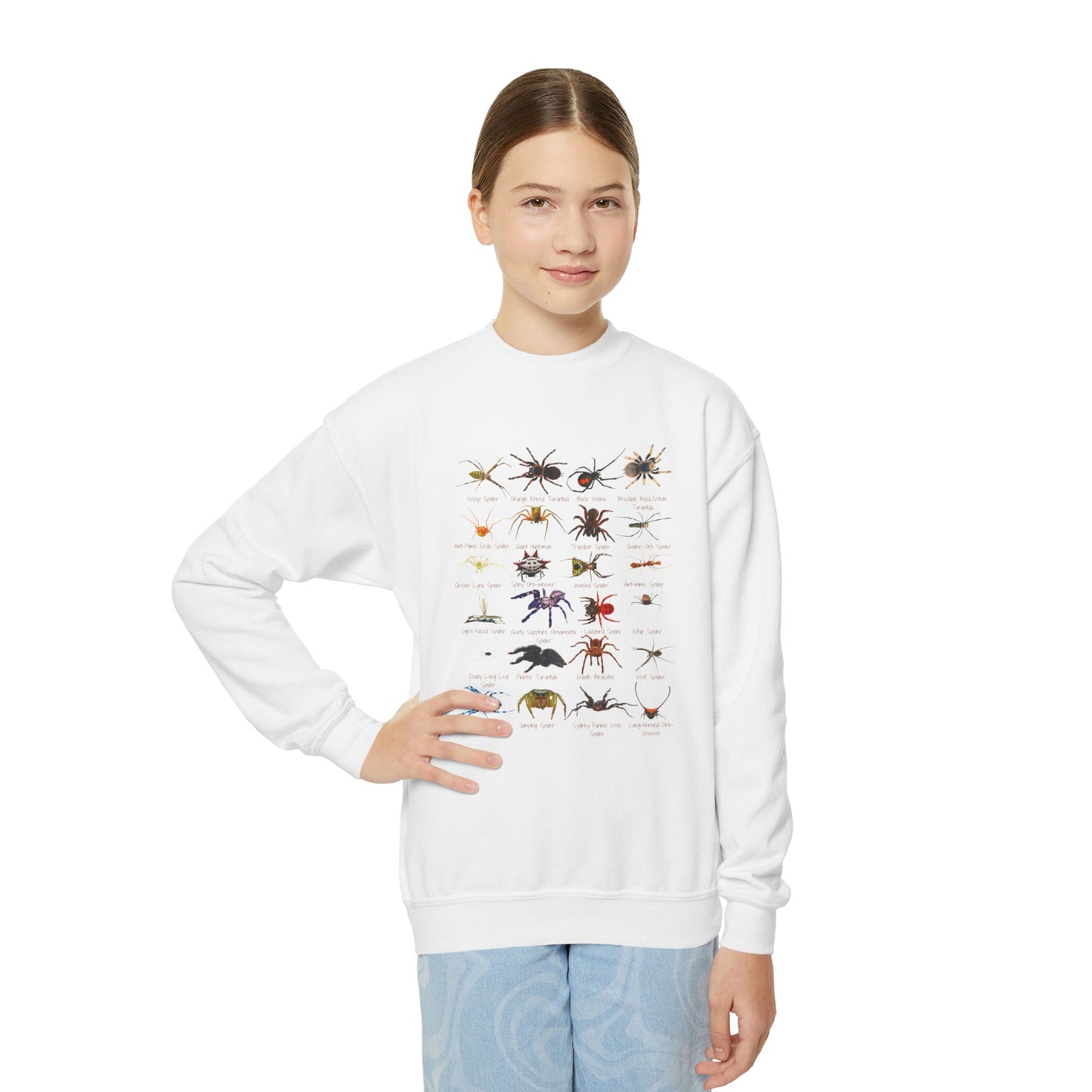 Stupendous Spiders Youth Crewneck Sweatshirt