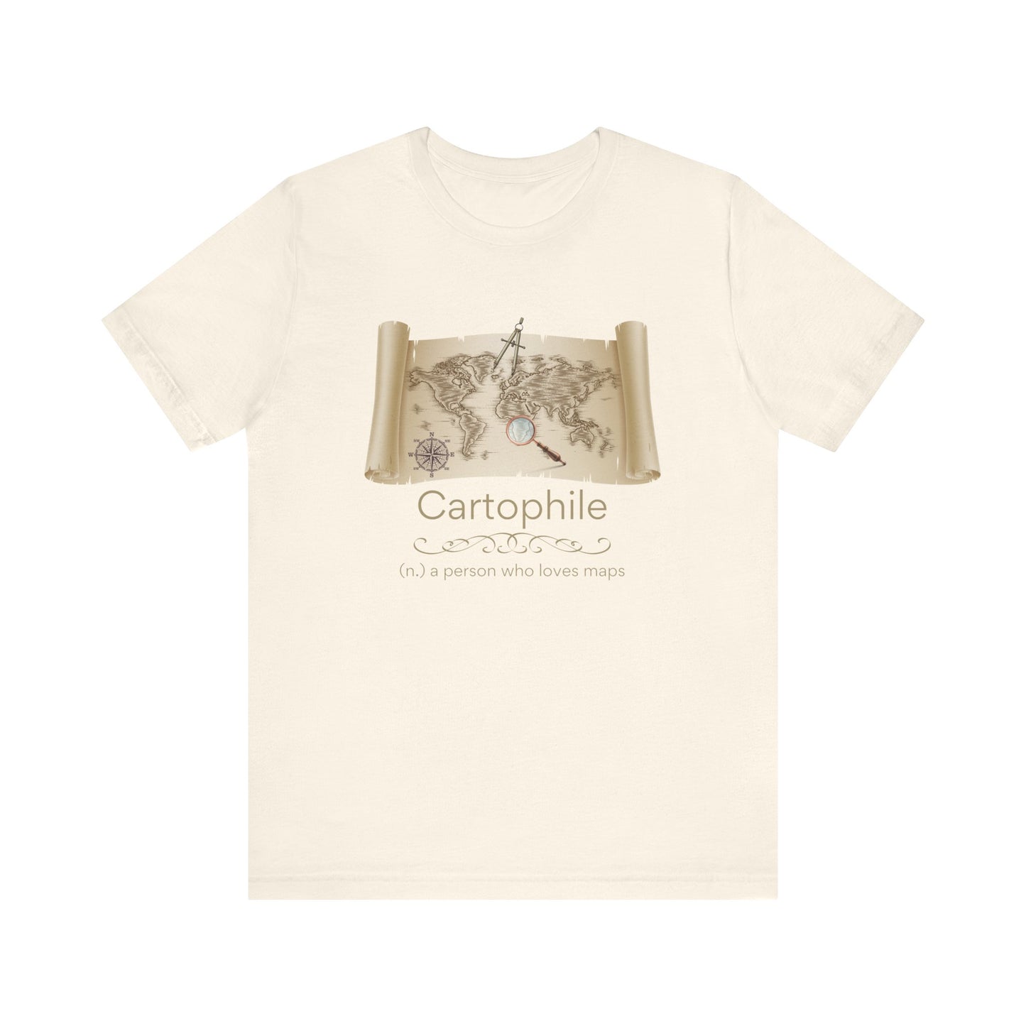 Cartophile - map lover T-shirt