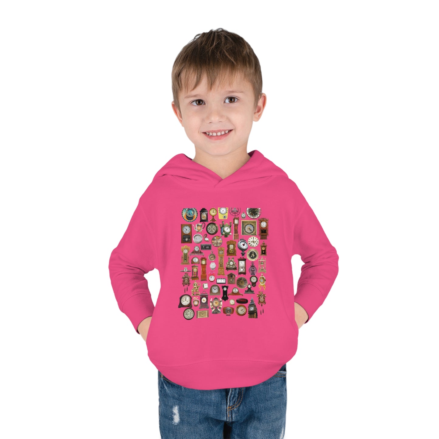 All the Clocks Toddler Pullover Fleece Hoodie