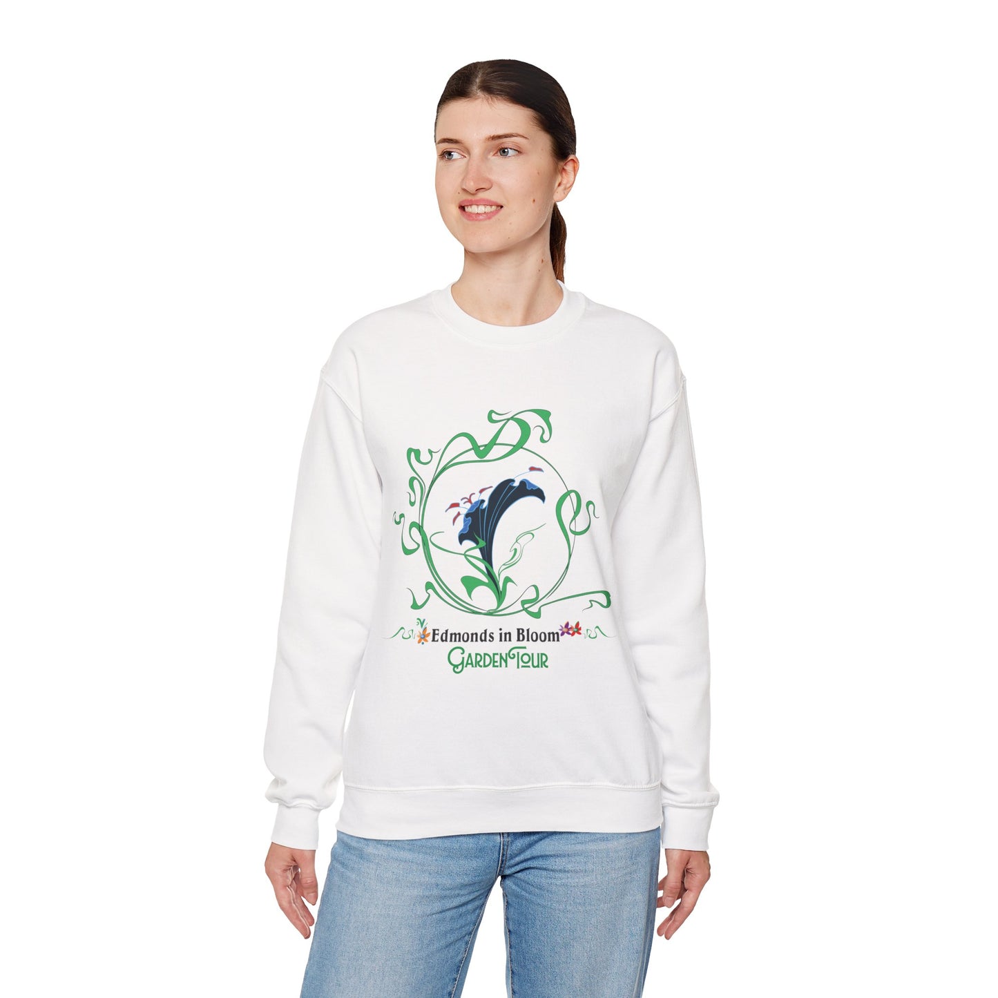 Edmonds in Bloom Garden Tour Unisex Heavy Blend™ Crewneck Sweatshirt