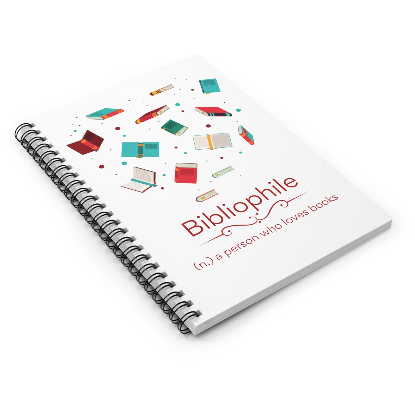 Bibliophile Spiral Notebook - Ruled Line