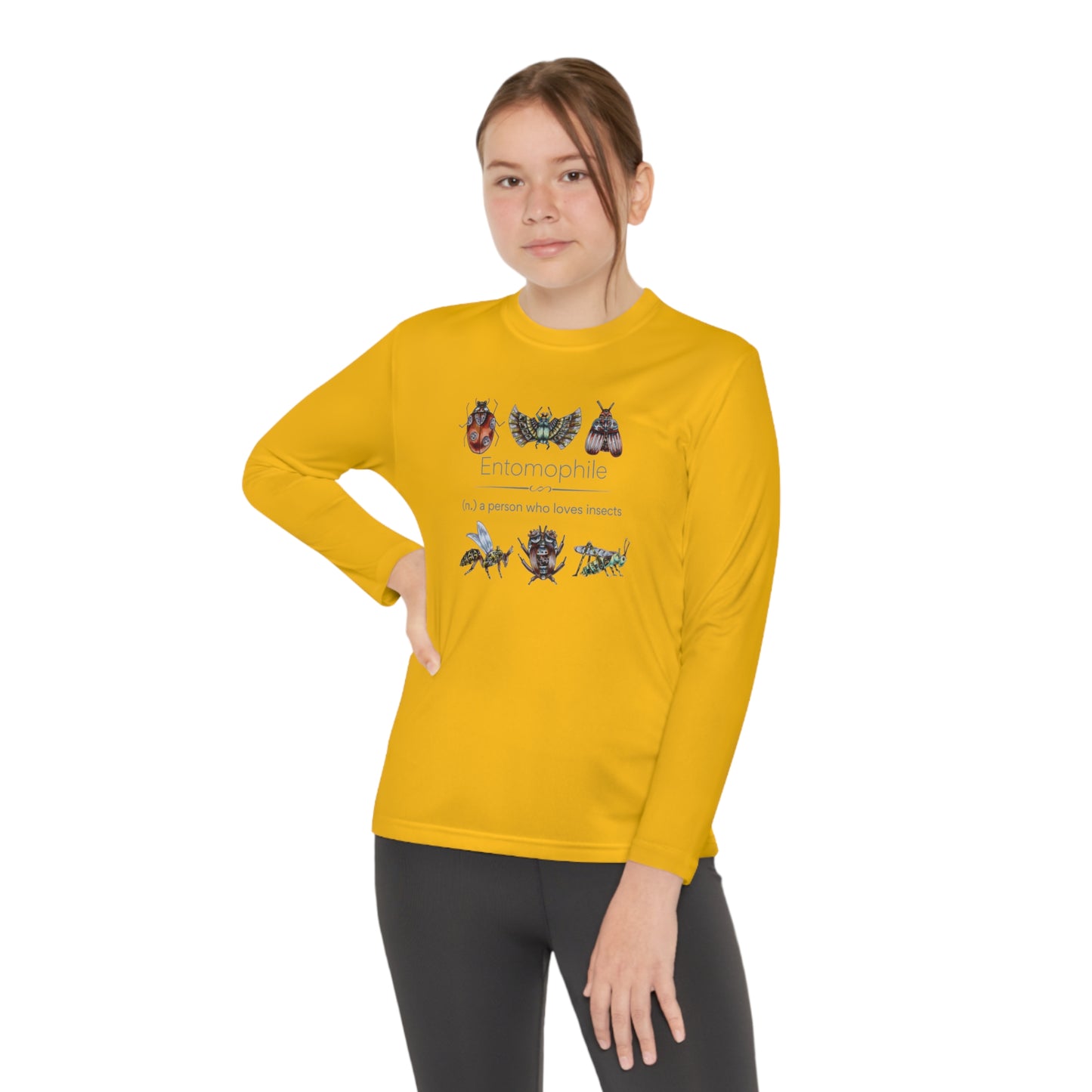 Entomophile II - Lover of Insects and Bugs Youth Long Sleeve Competitor Tee