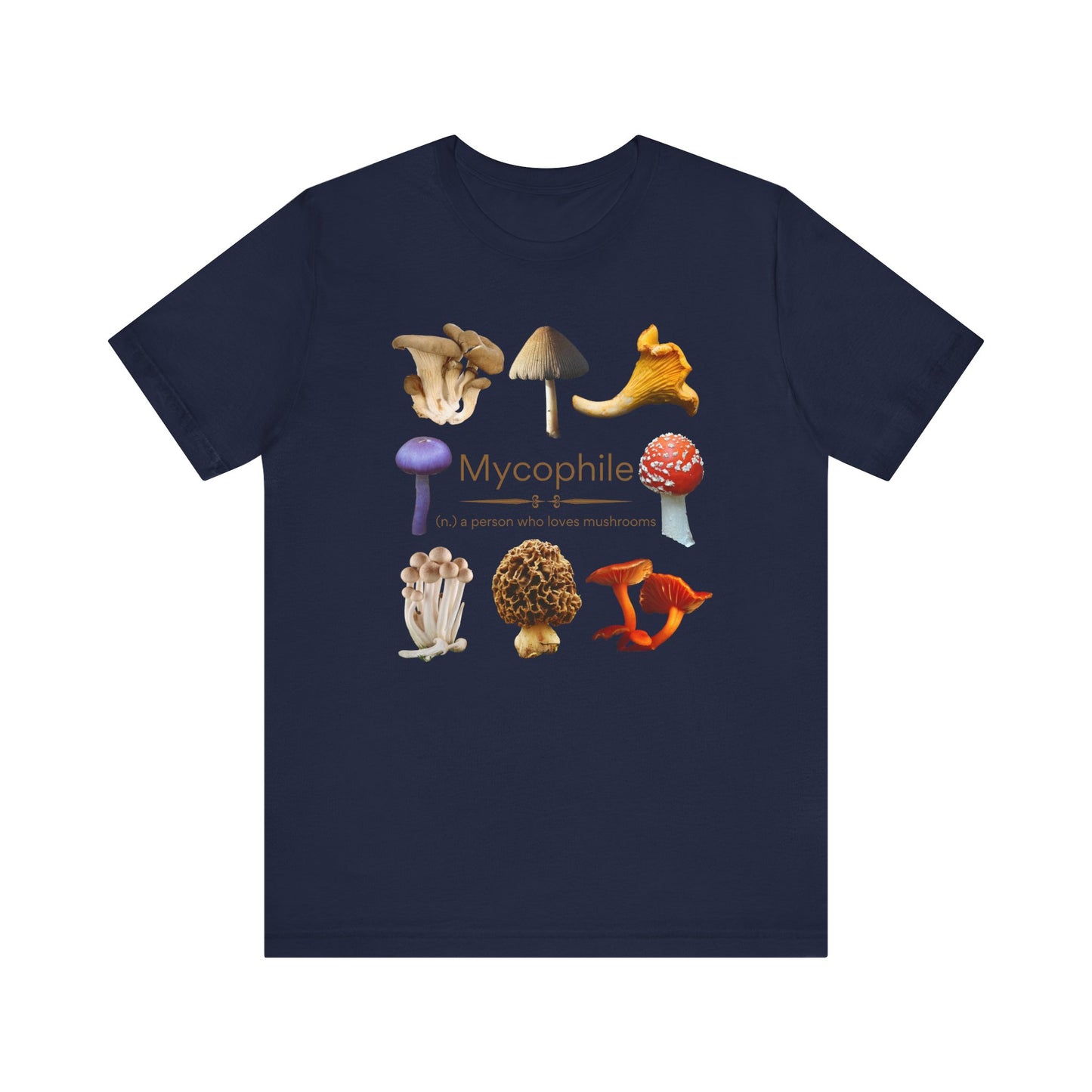 Mycophile (realistic) - mushroom lover T-shirt