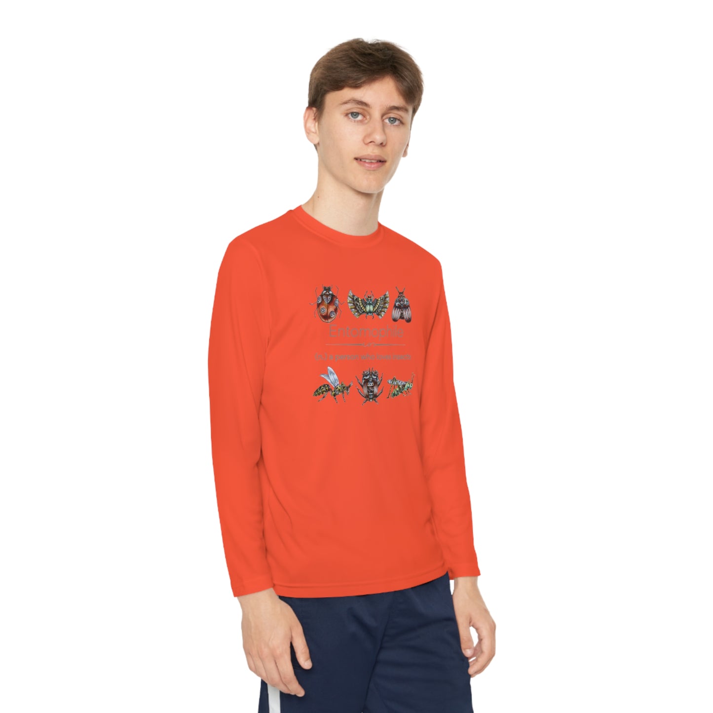 Entomophile II - Lover of Insects and Bugs Youth Long Sleeve Competitor Tee
