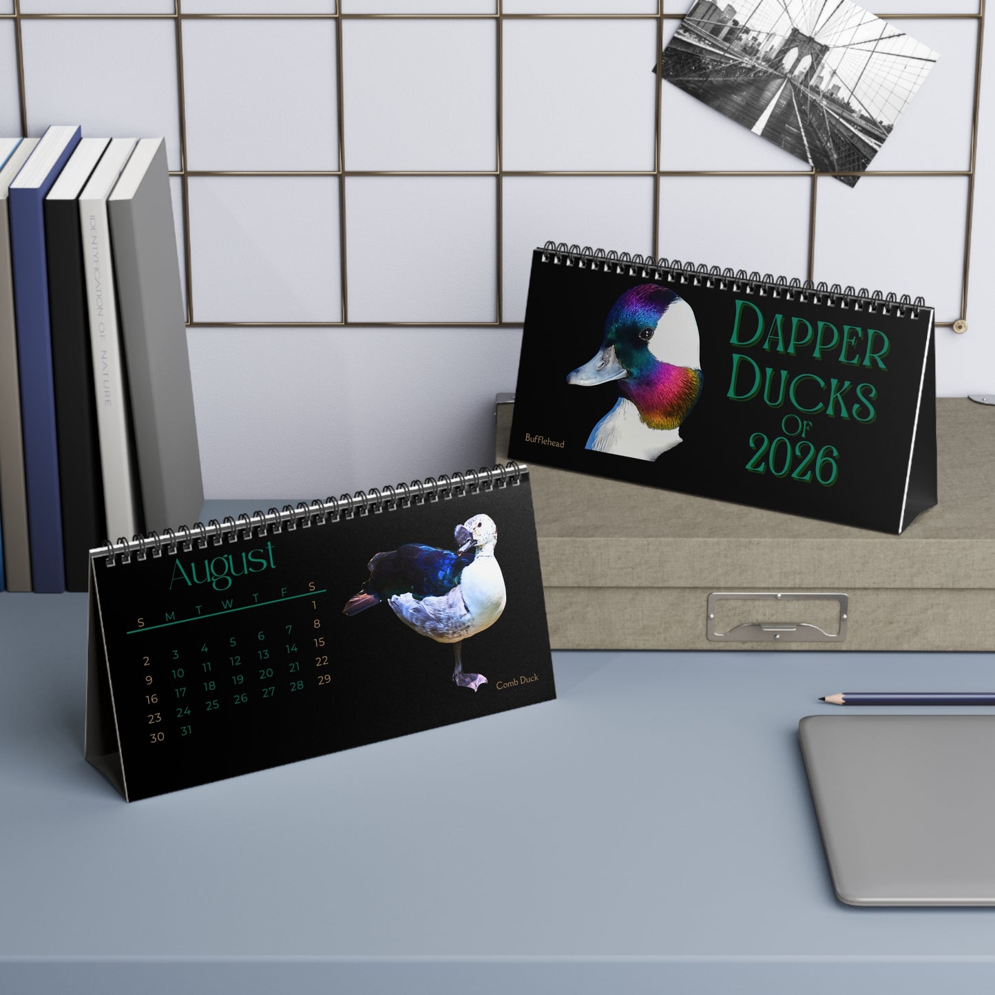 Dapper Ducks of 2026 Desktop Calendar