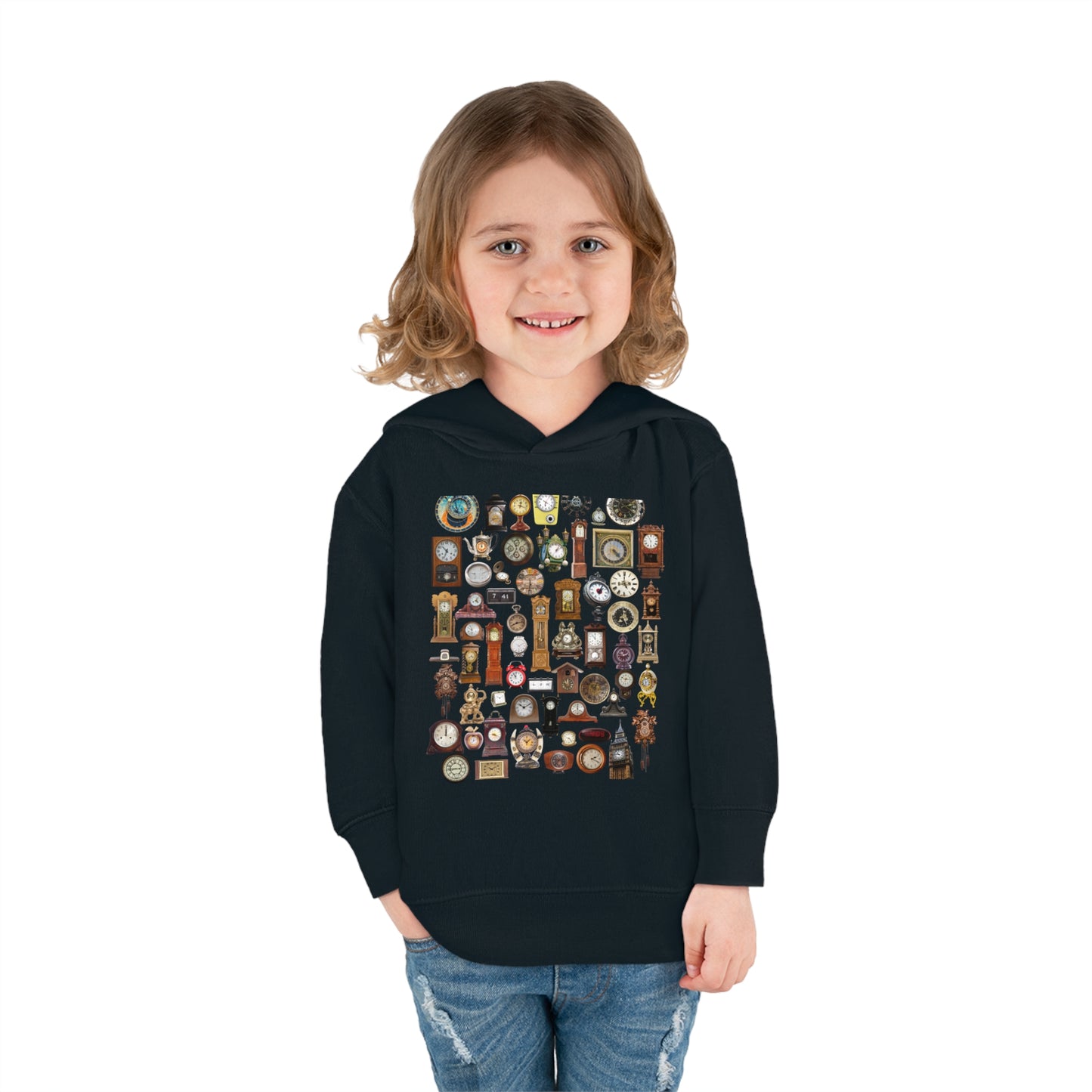 All the Clocks Toddler Pullover Fleece Hoodie