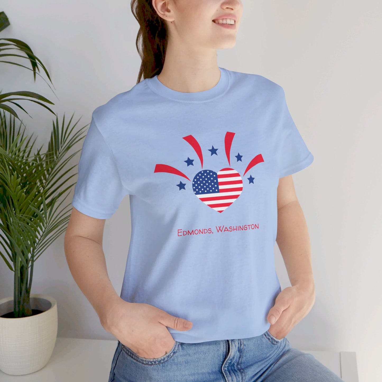 Edmonds USA Heart T-shirt