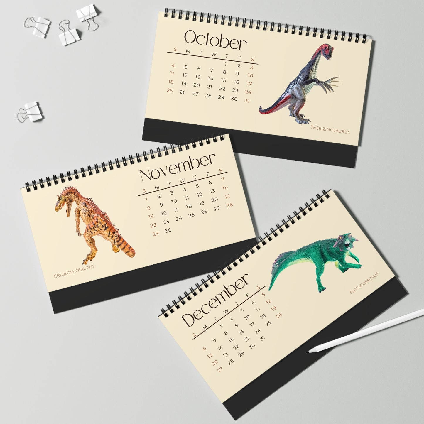 Dominating Dinosaurs of 2026 Desktop Calendar