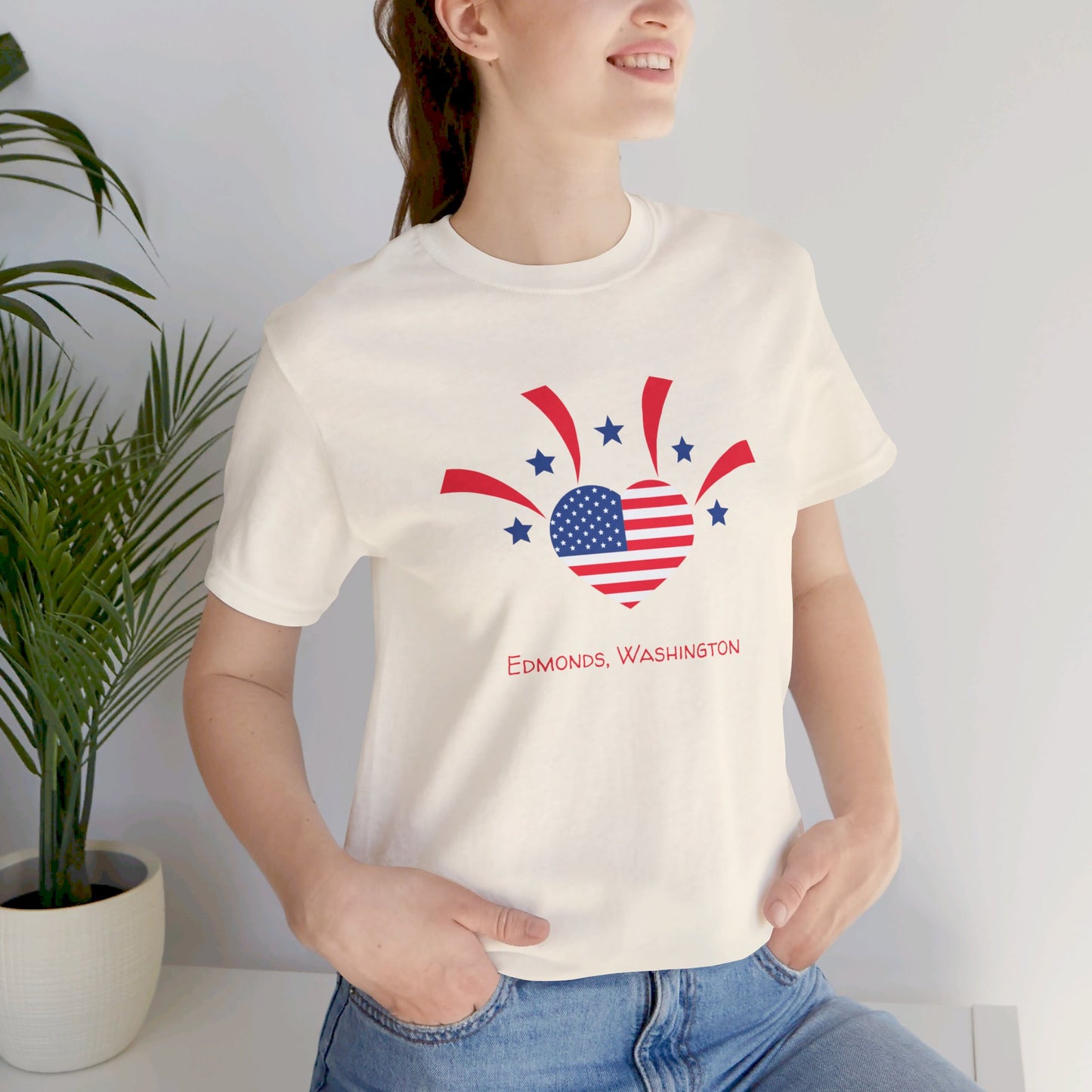 Edmonds USA Heart T-shirt