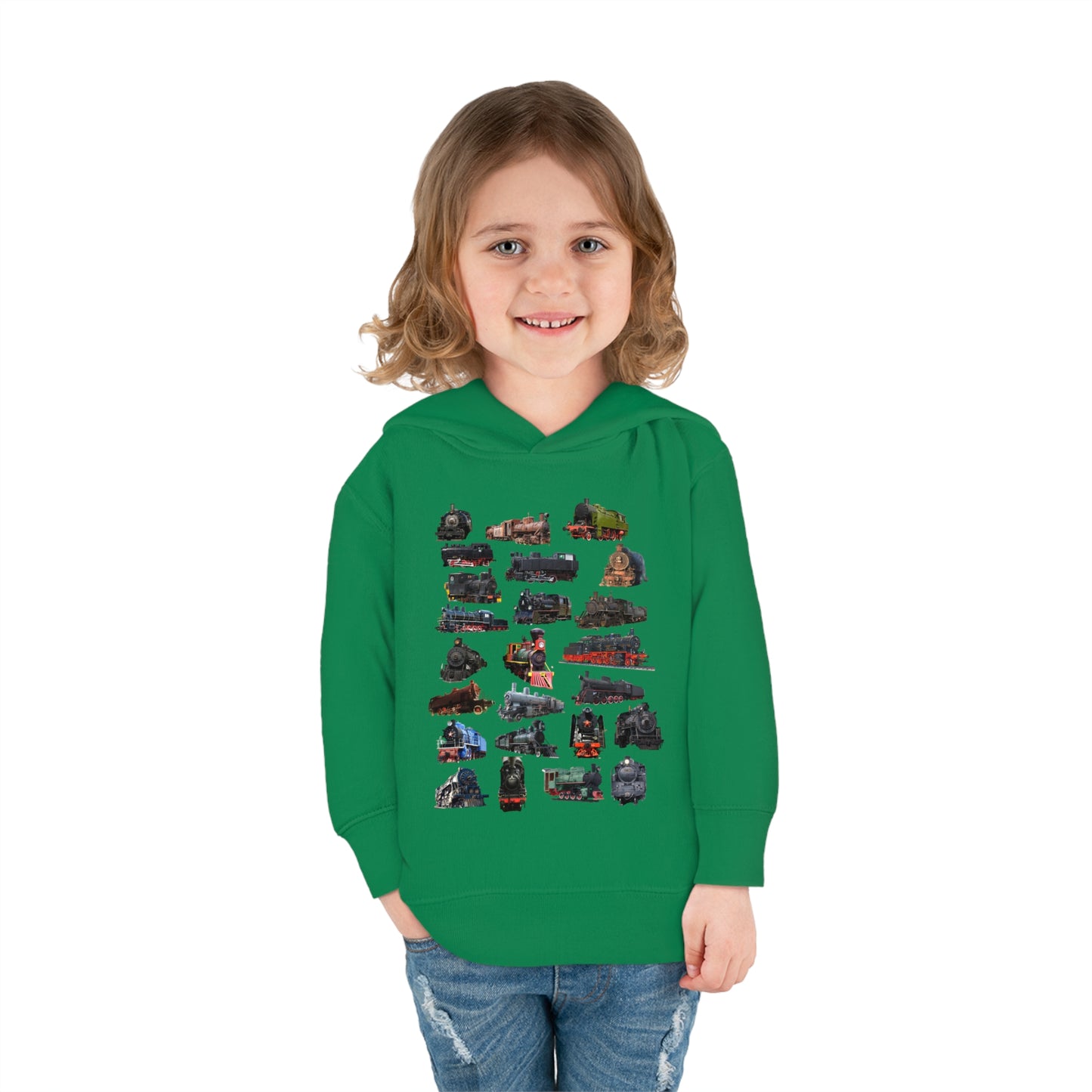 Locomotive Steam Engines Toddler Pullover Fleece Hoodie
