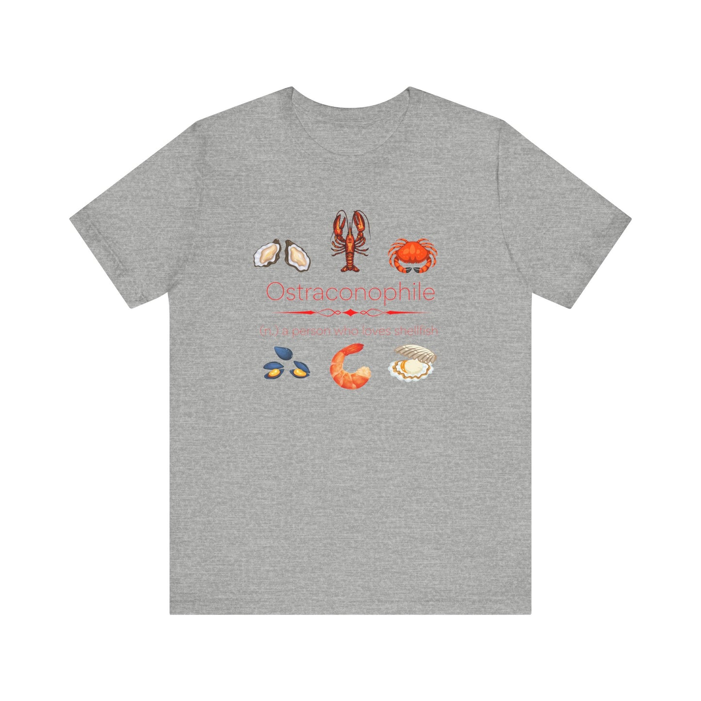 Ostraconophile - shellfish lover T-shirt