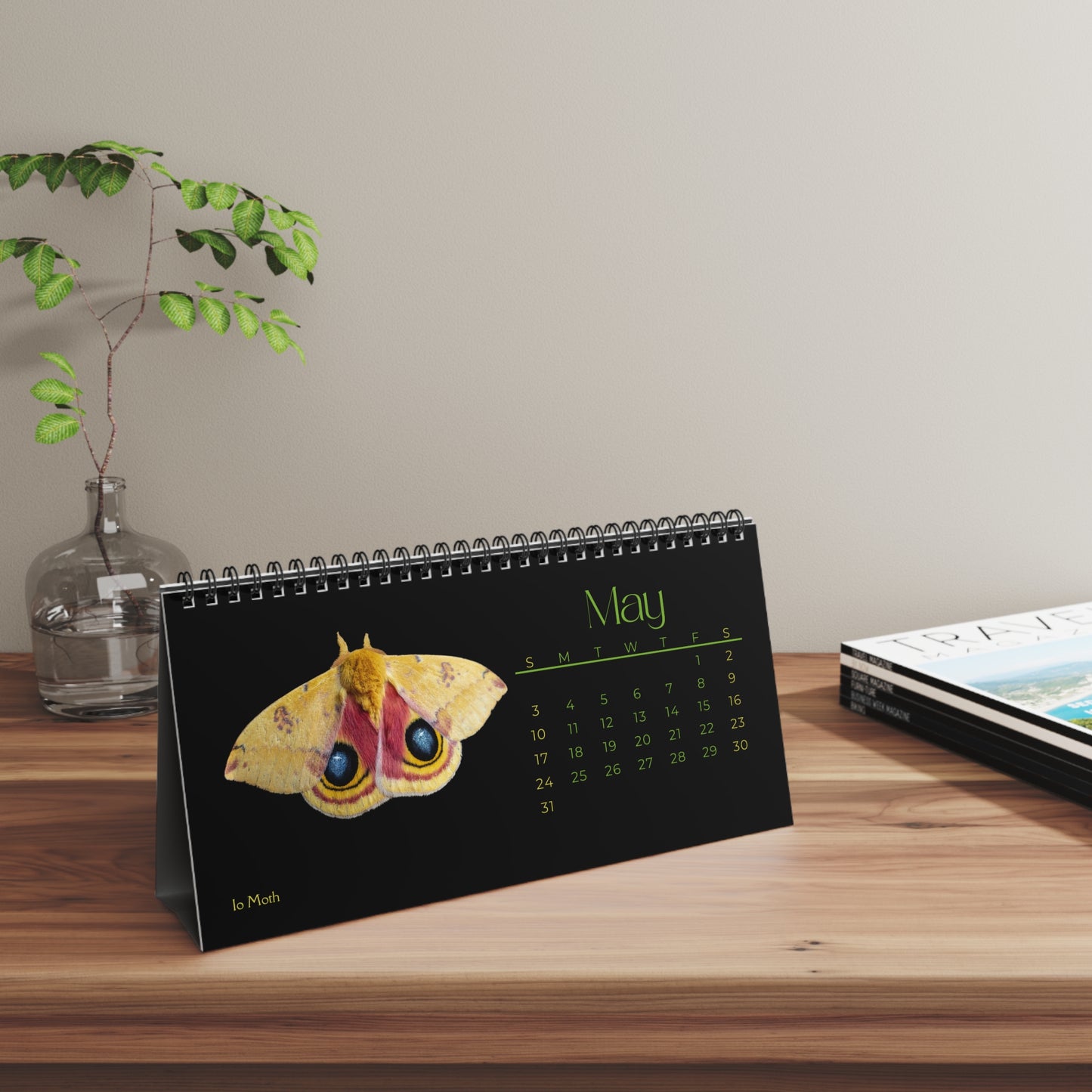 Marvelous Moths of 2026 Desktop Calendar
