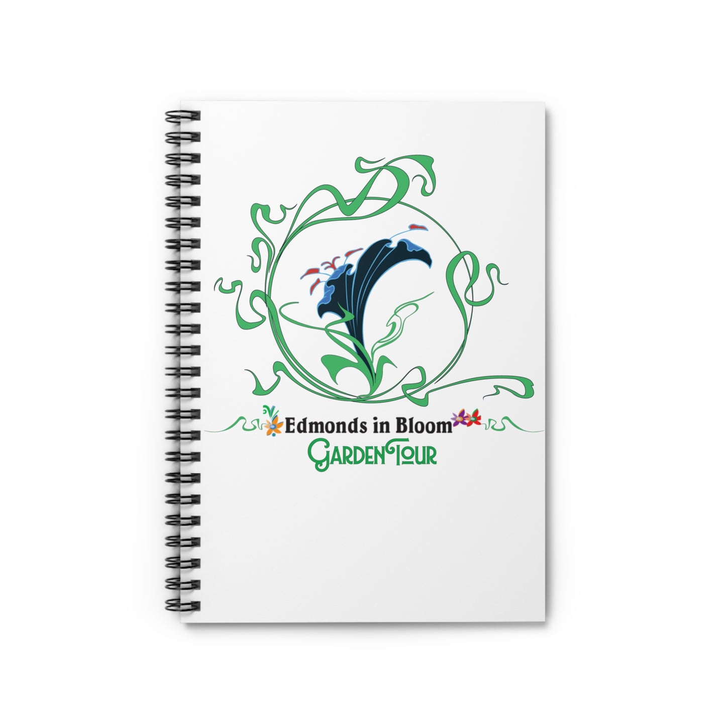 Edmonds in Bloom Garden Tour Spiral Notebook - Ruled Line