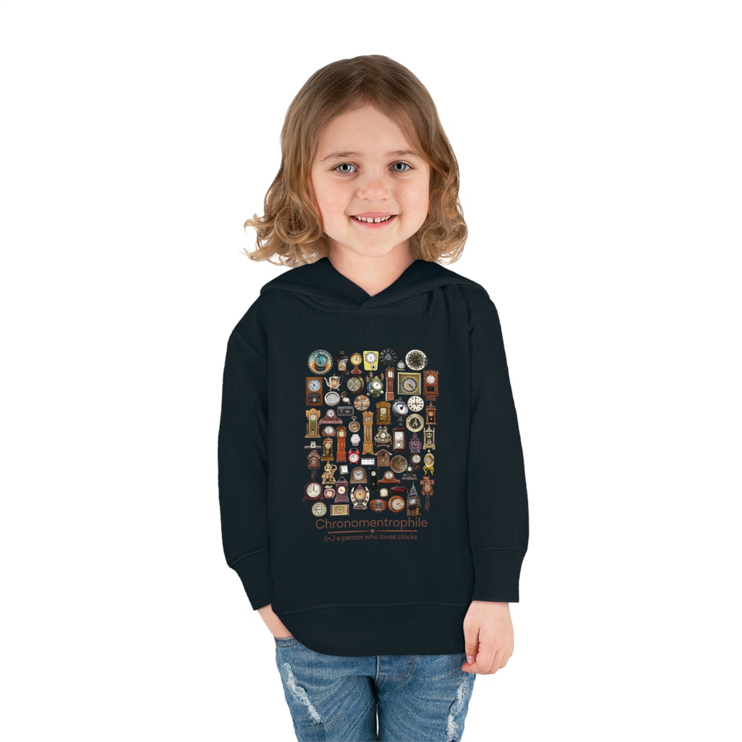 Chronomentrophile - lover of clocks Toddler Pullover Fleece Hoodie