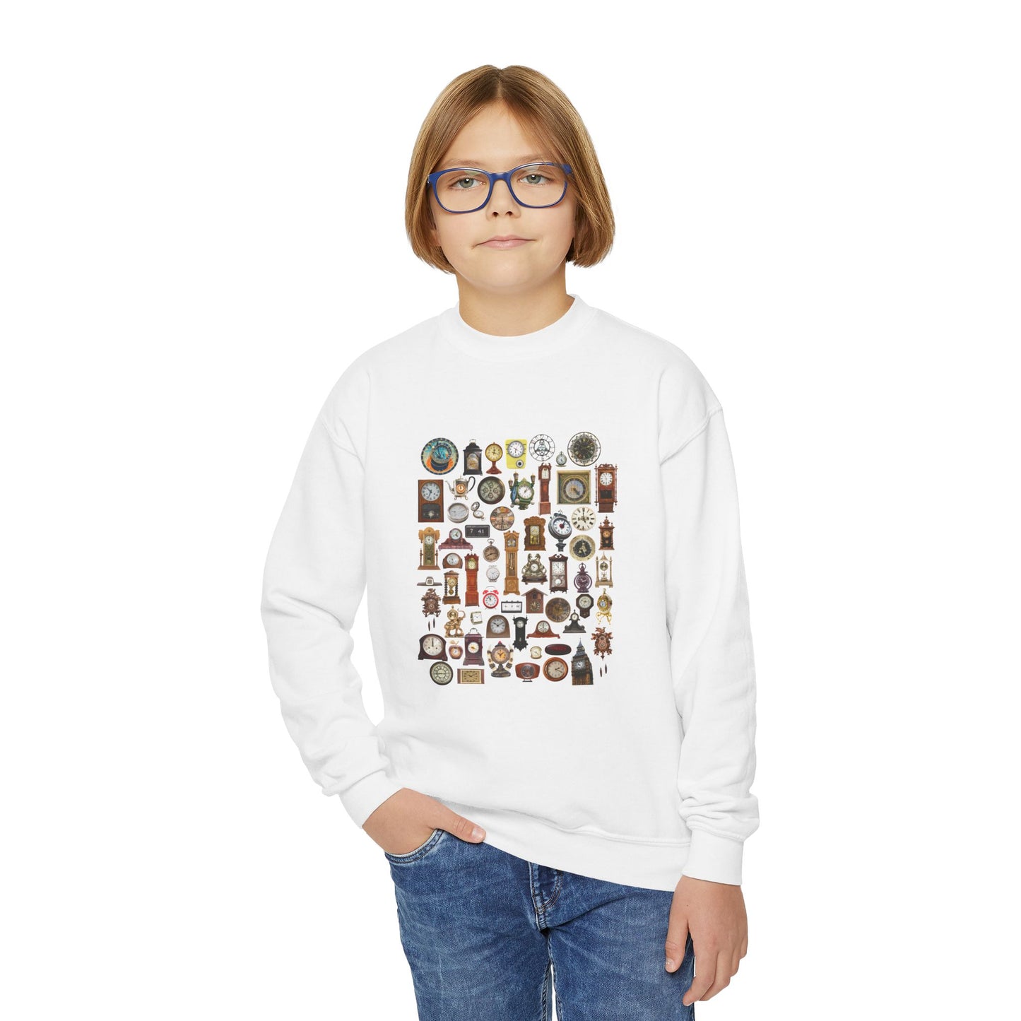 All the Clocks Youth Crewneck Sweatshirt