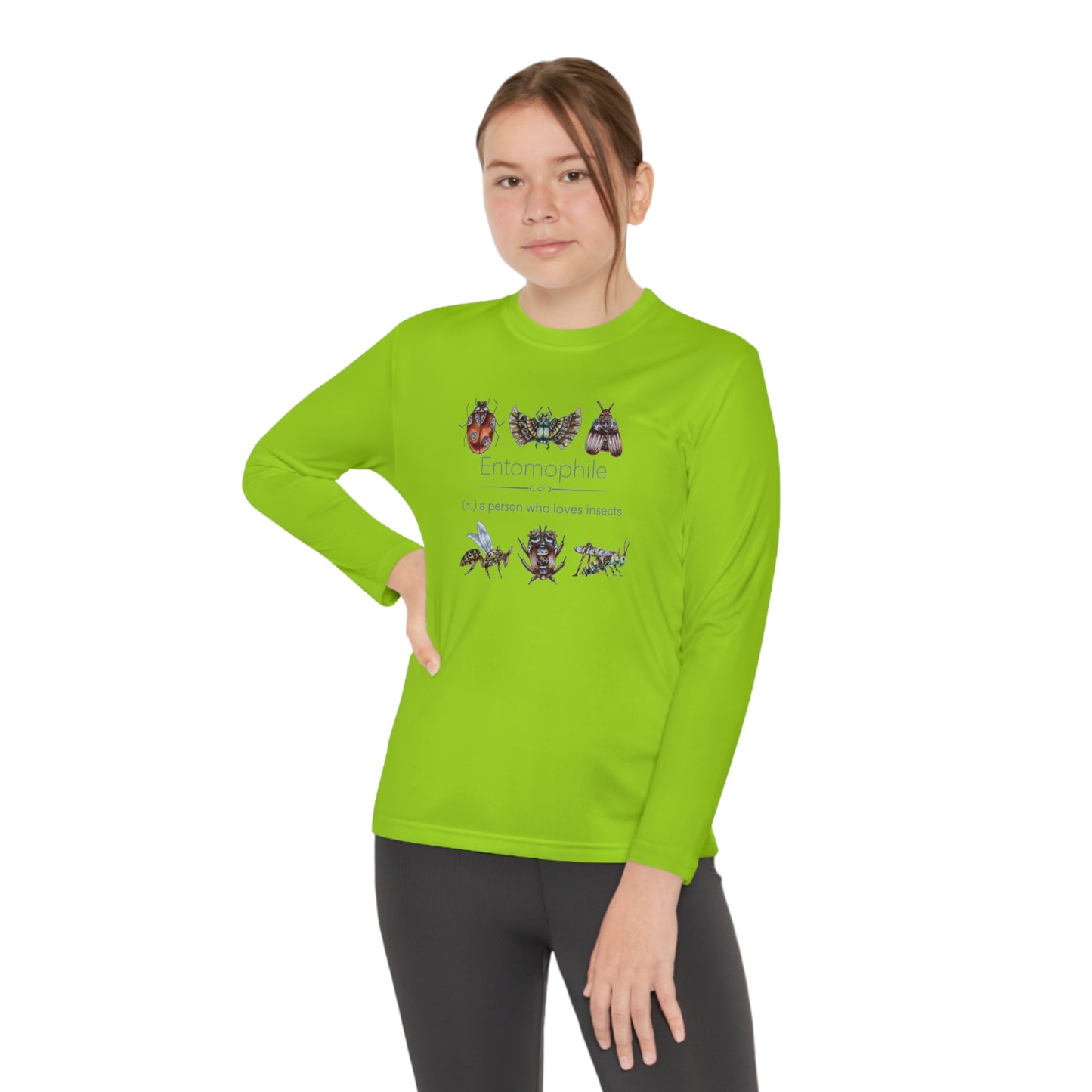 Entomophile II - Lover of Insects and Bugs Youth Long Sleeve Competitor Tee