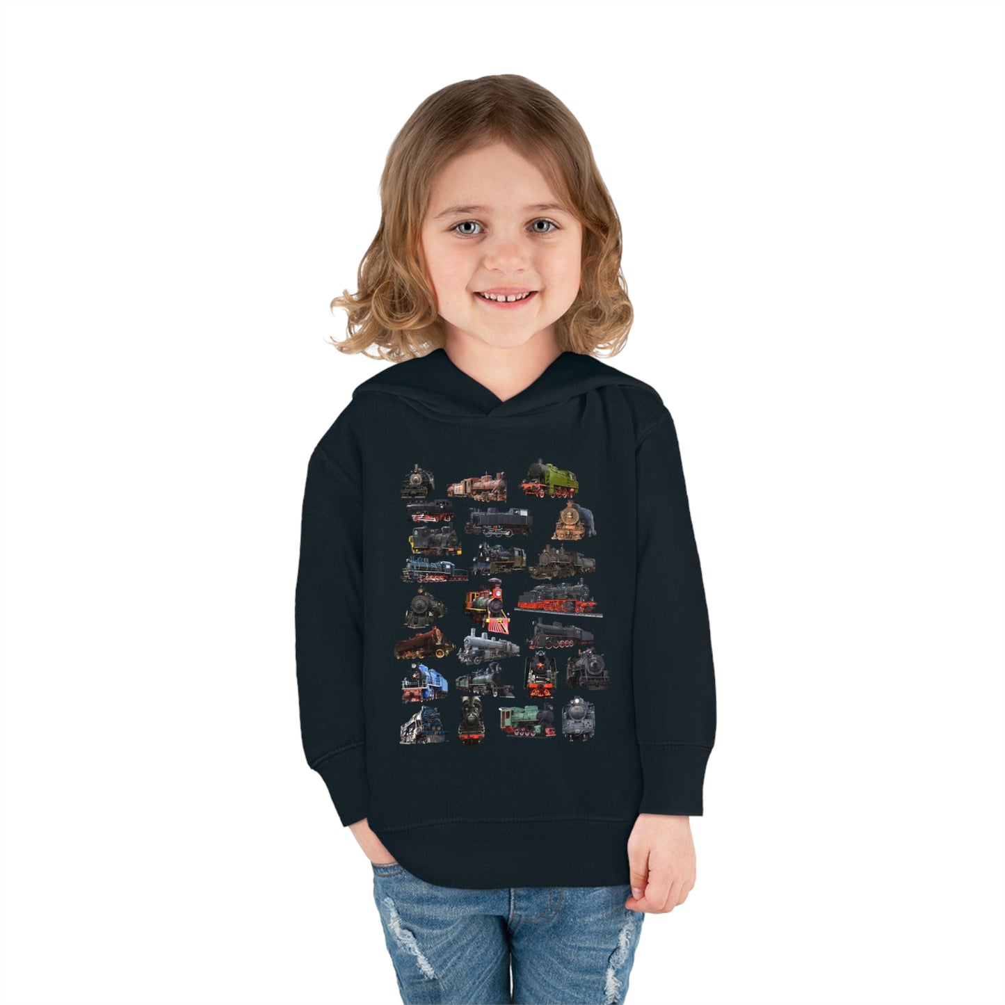 Locomotive Steam Engines Toddler Pullover Fleece Hoodie