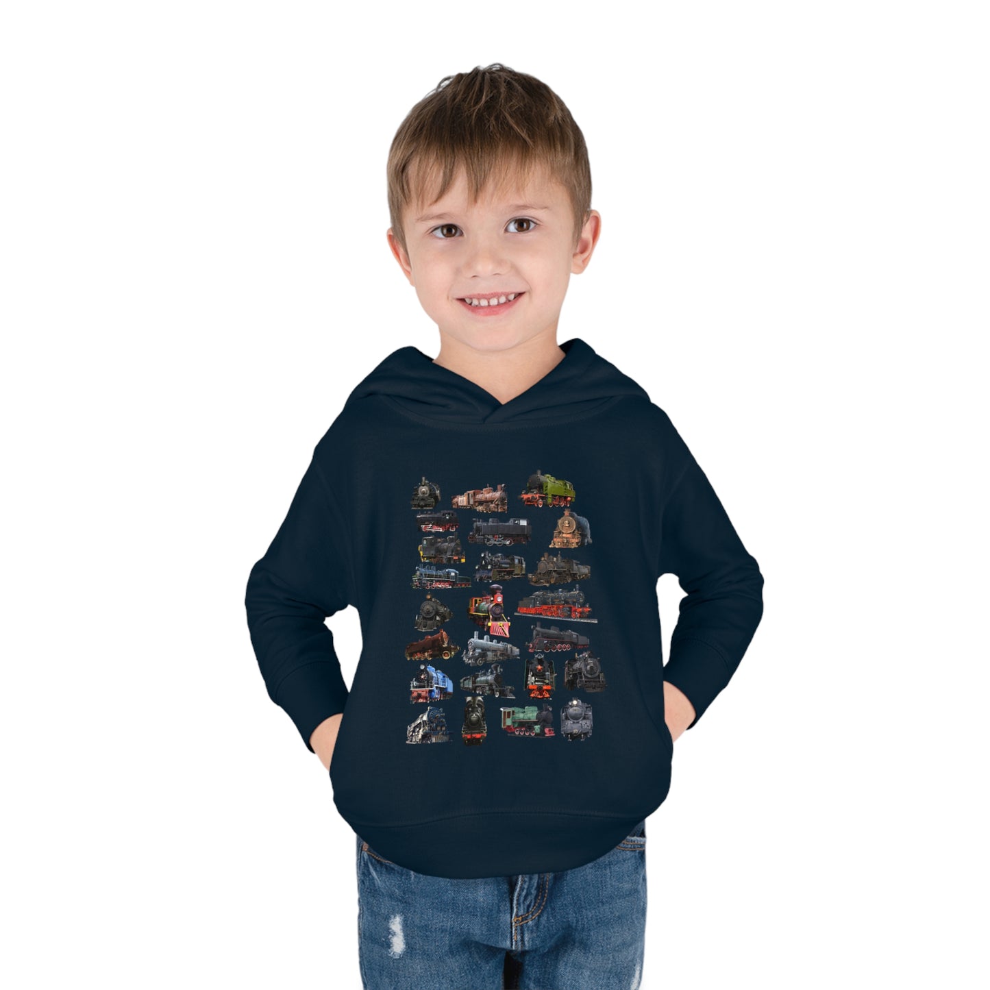Locomotive Steam Engines Toddler Pullover Fleece Hoodie